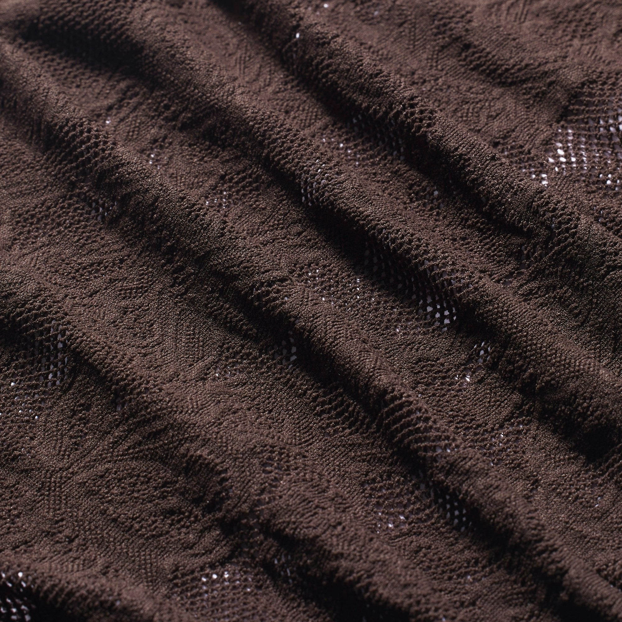 Skims Knit Lace Cropped Cami Espresso