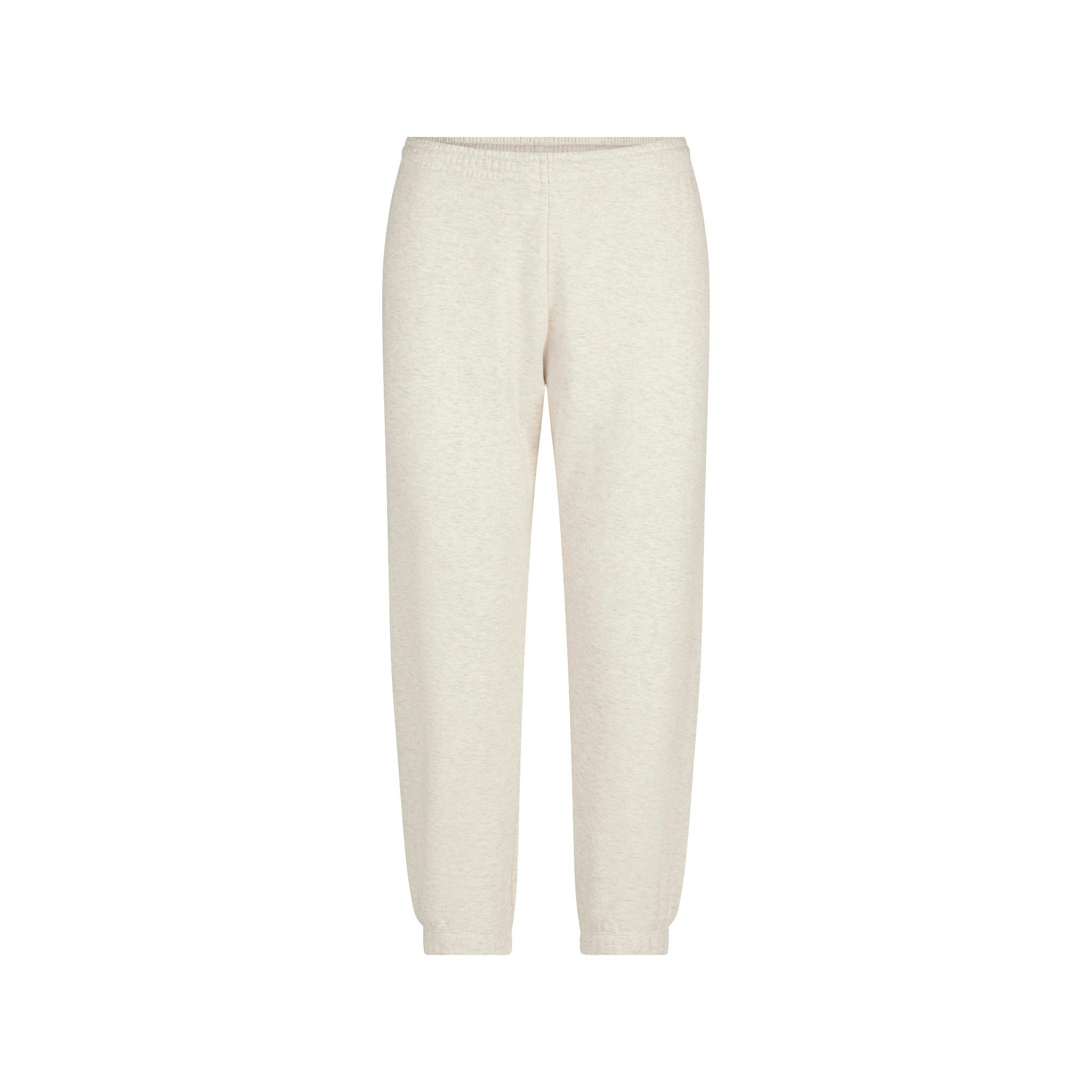Skims Cotton Fleece Low Rise Capri Jogger Oatmeal Heather