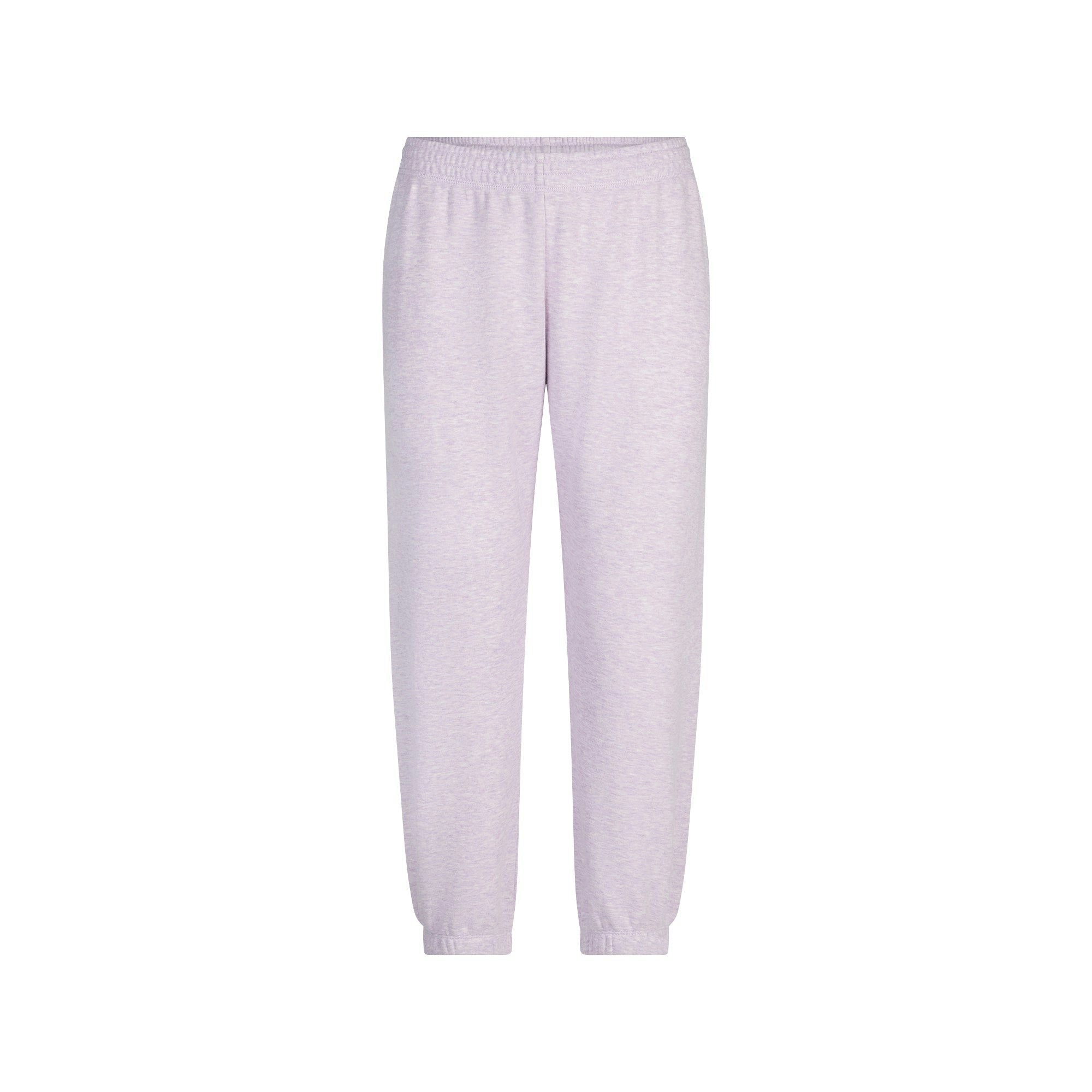 Skims Cotton Fleece Low Rise Capri Jogger Purple Heather