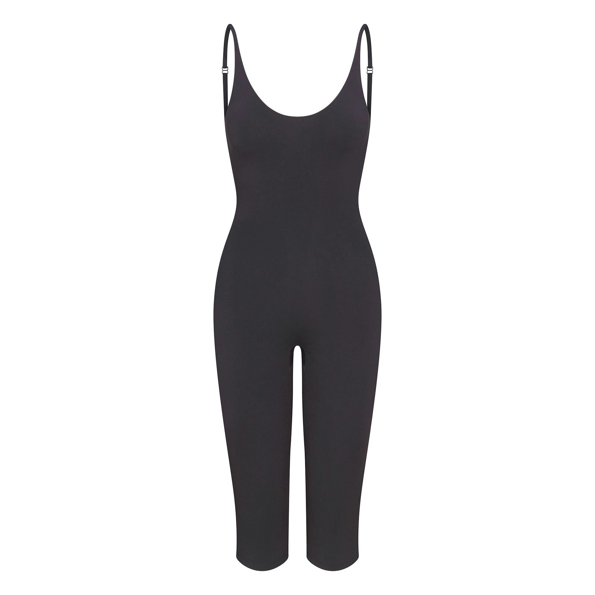 Skims Smooth Layers Capri Catsuit Graphite