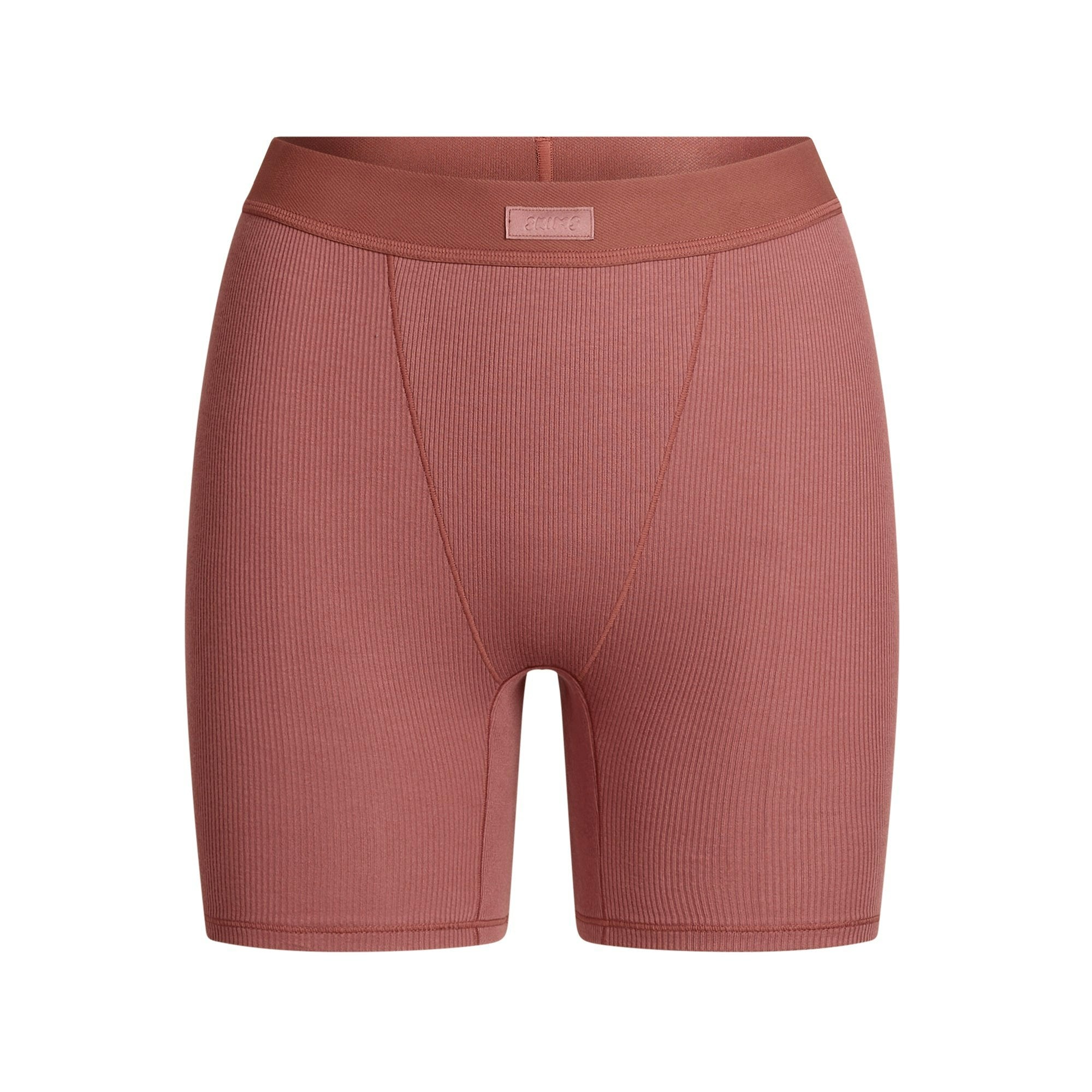 Skims Cotton Rib Boxer Redwood