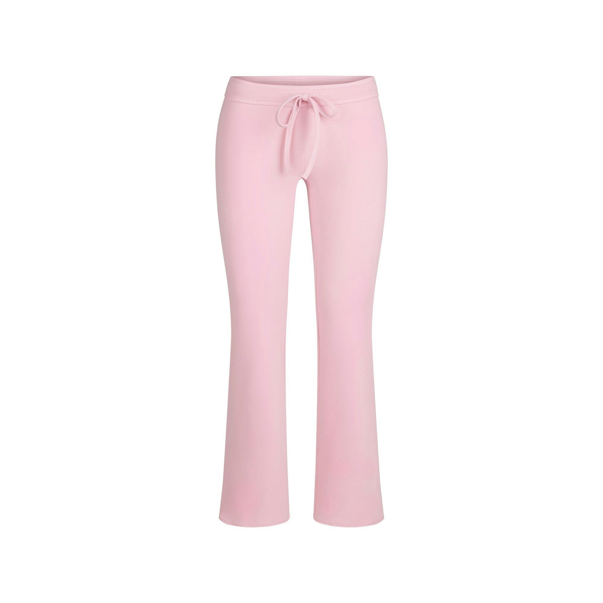 COTTON JERSEY LOW RISE CROP PANT