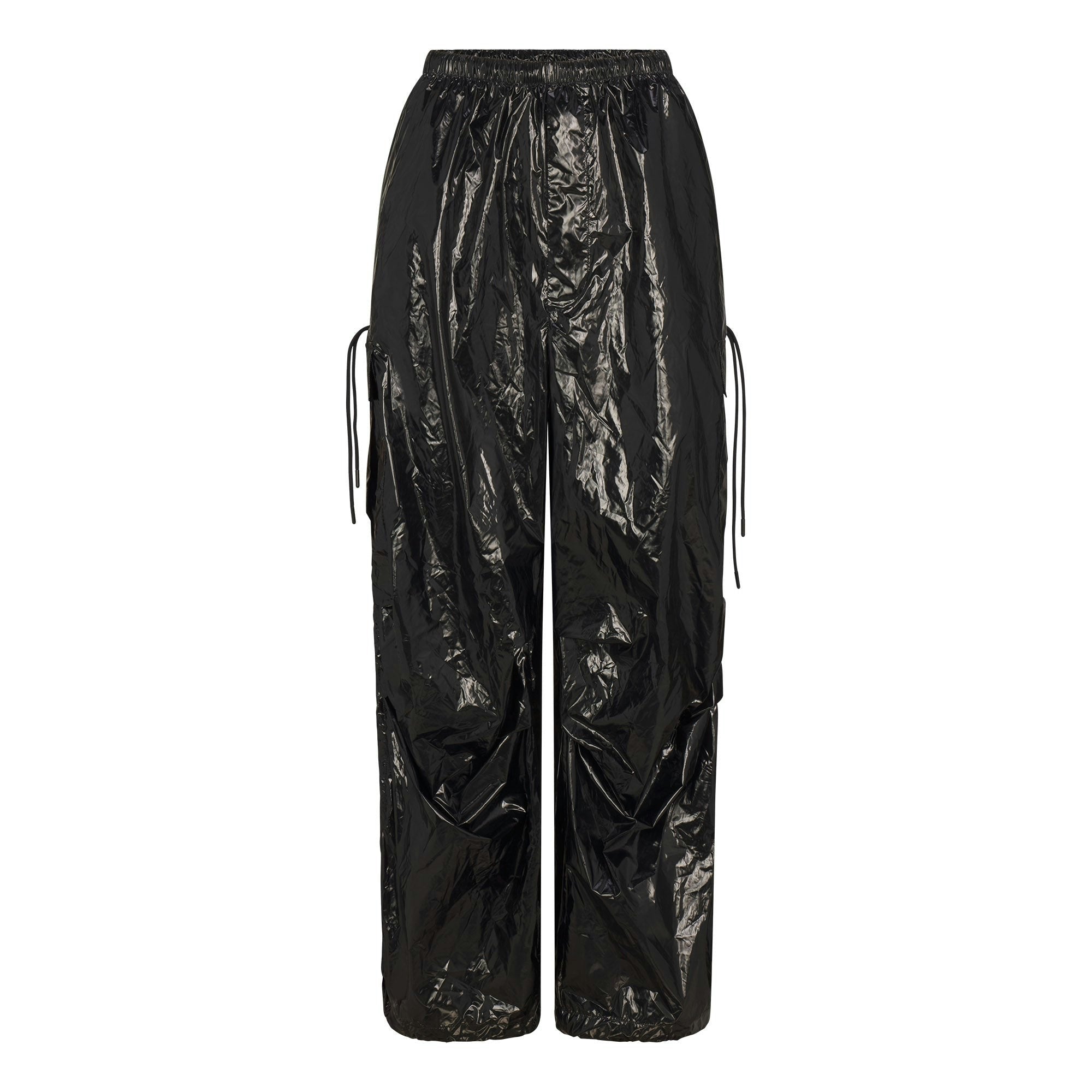 Skims Nikeskims Accessories Shiny Nylon Cargo Pant Obsidian