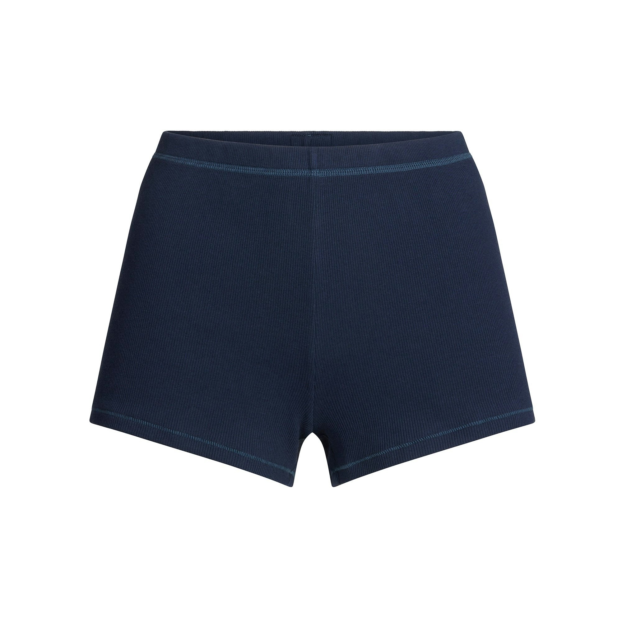Skims Cotton Rib Loose Short Navy