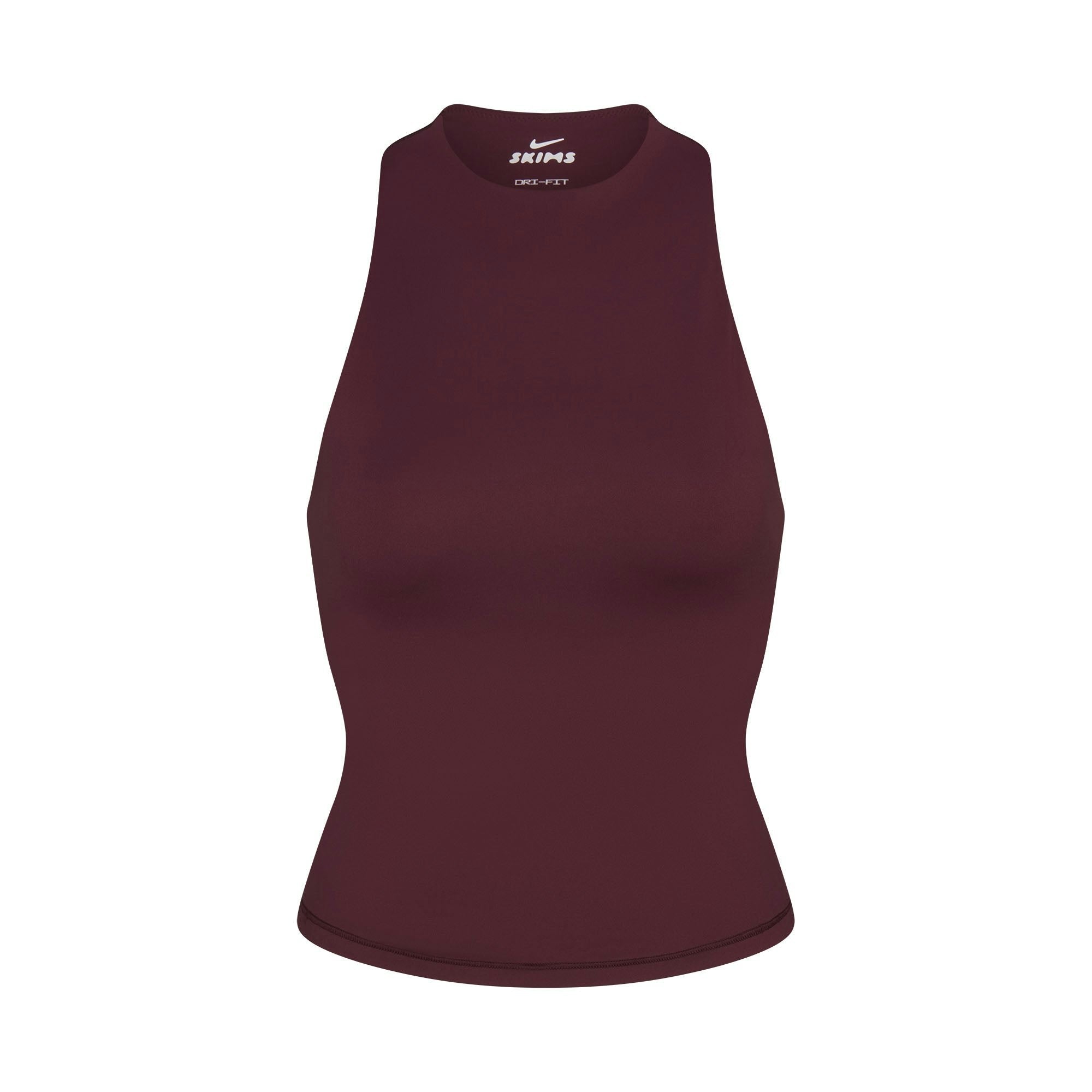 Skims Nikeskims Matte Mock Neck Racer Tank Currant