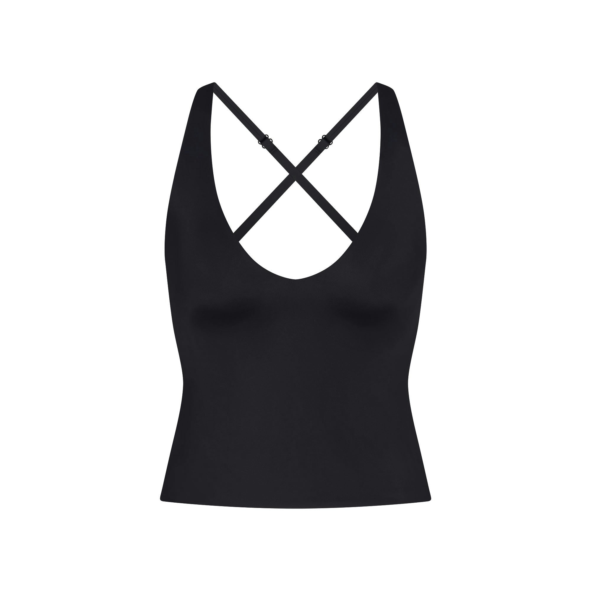 Skims Nikeskims Shine V-Neck Tank Obsidian