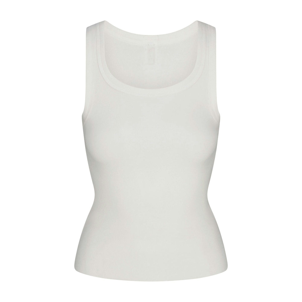 Skims Cotton Rib Scoop Neck Tank Marble