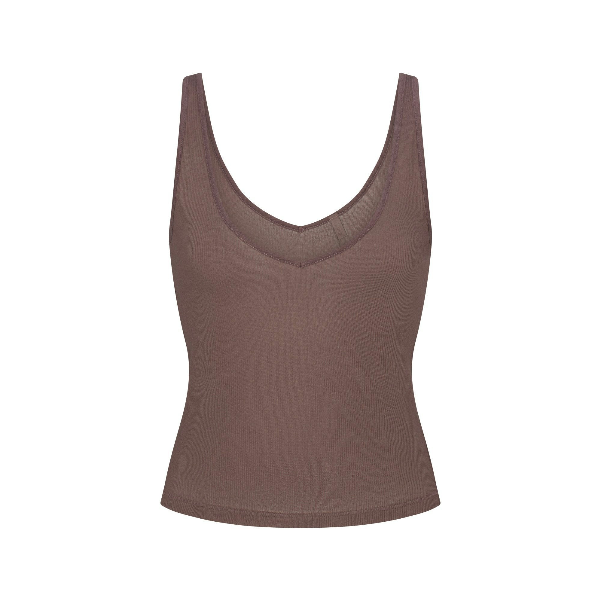 SHEER RIB V NECK TANK