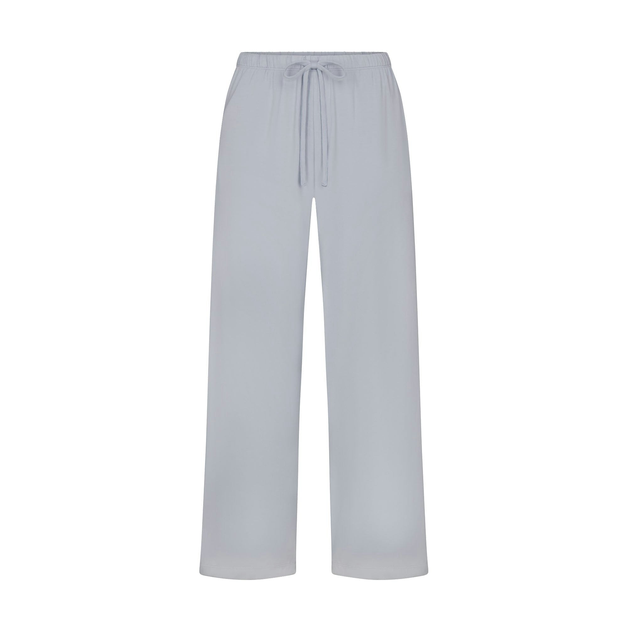 Skims Skims Sleep Cropped Long Sleeve And Pant Set Zen Blue