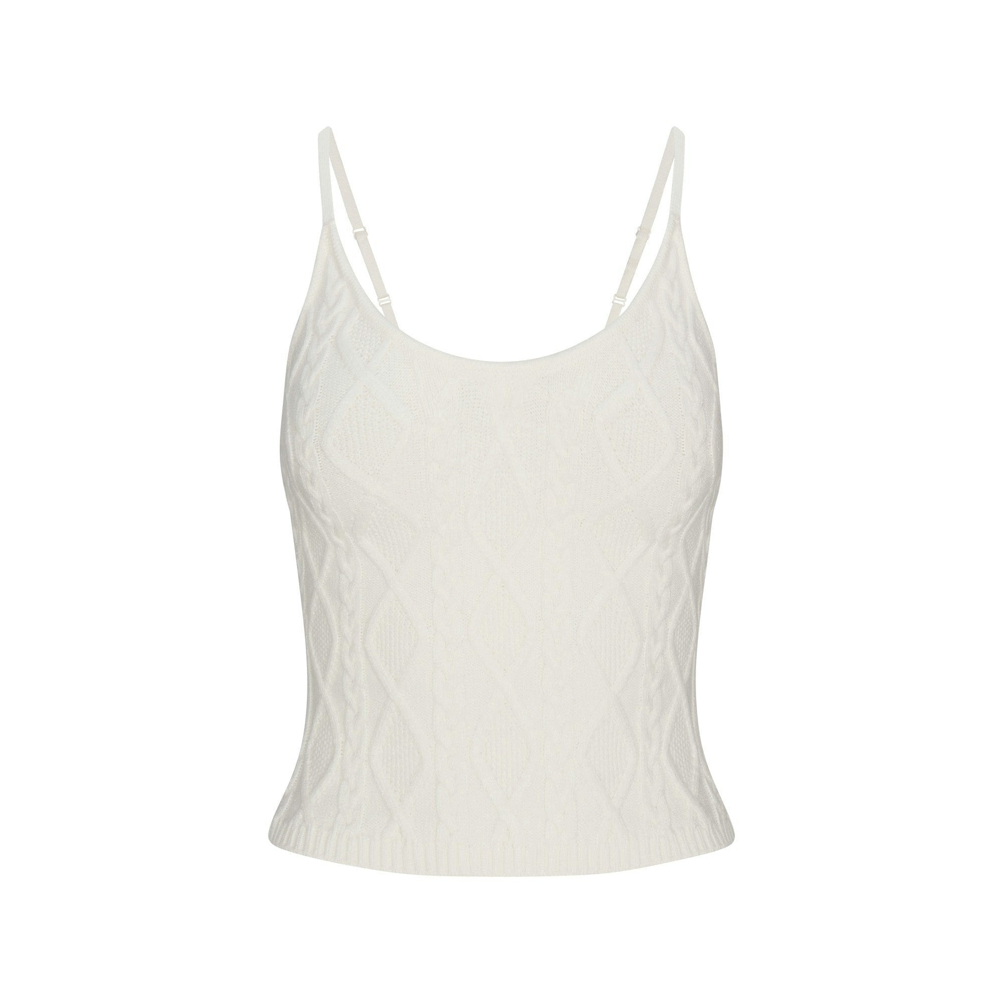 Skims Sweater Knits Cable Knit Cami Ivory