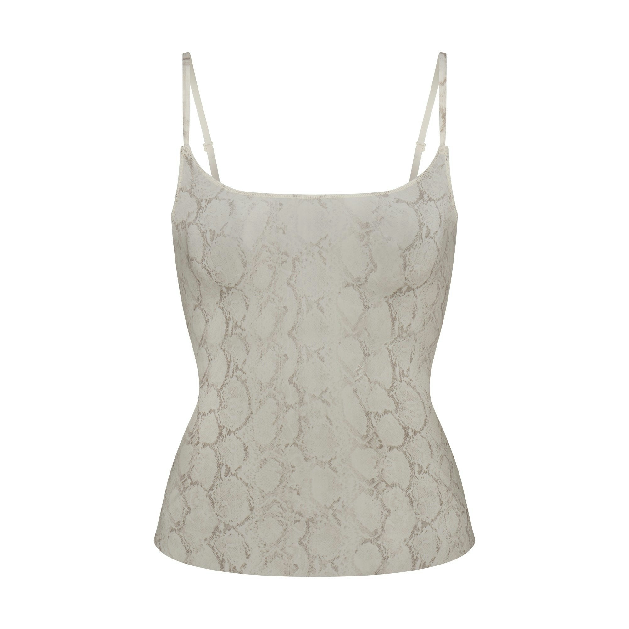 Skims Milky Sheer Cami Stone Pastel Snake Print