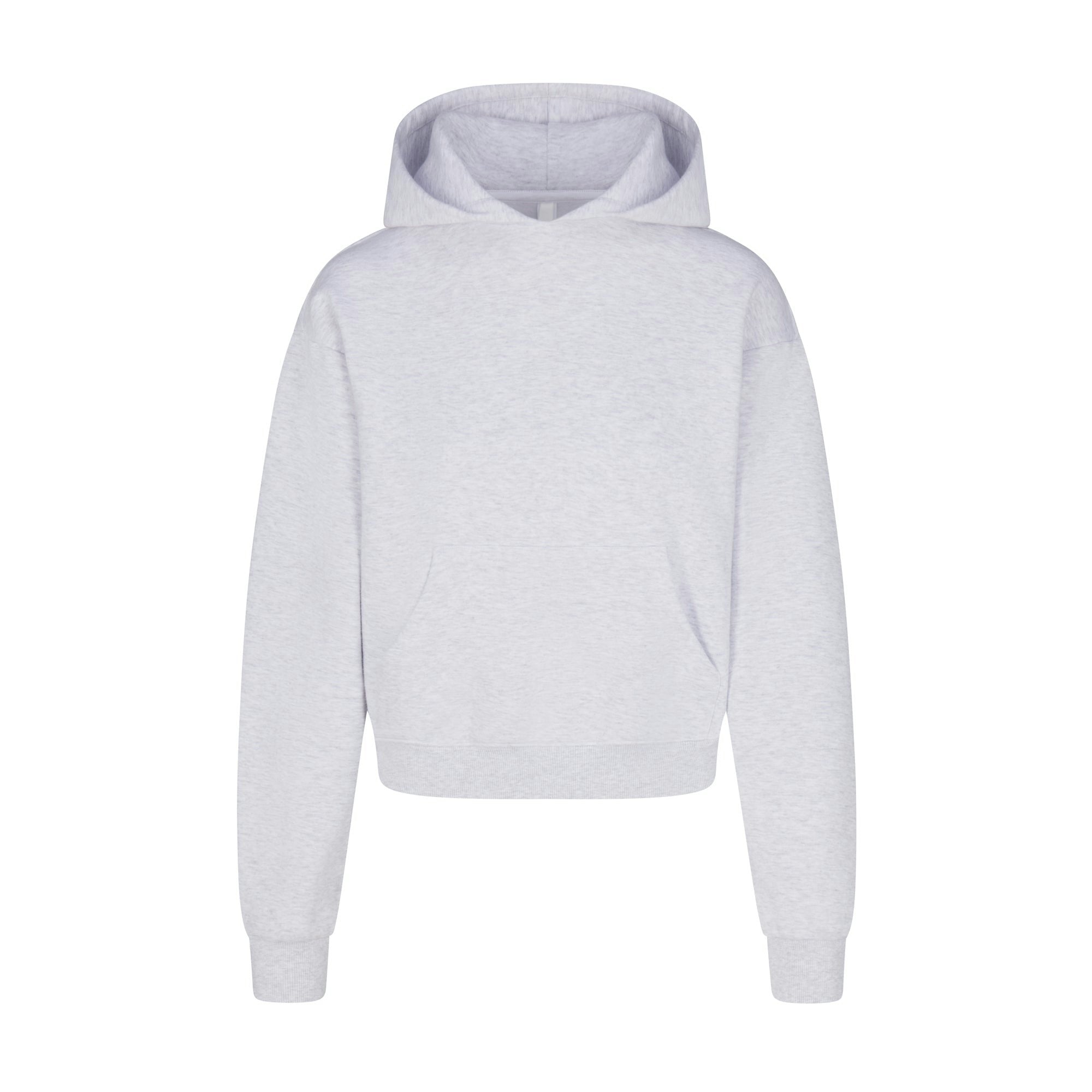 Skims Cotton Fleece Classic Hoodie Light Heather Grey