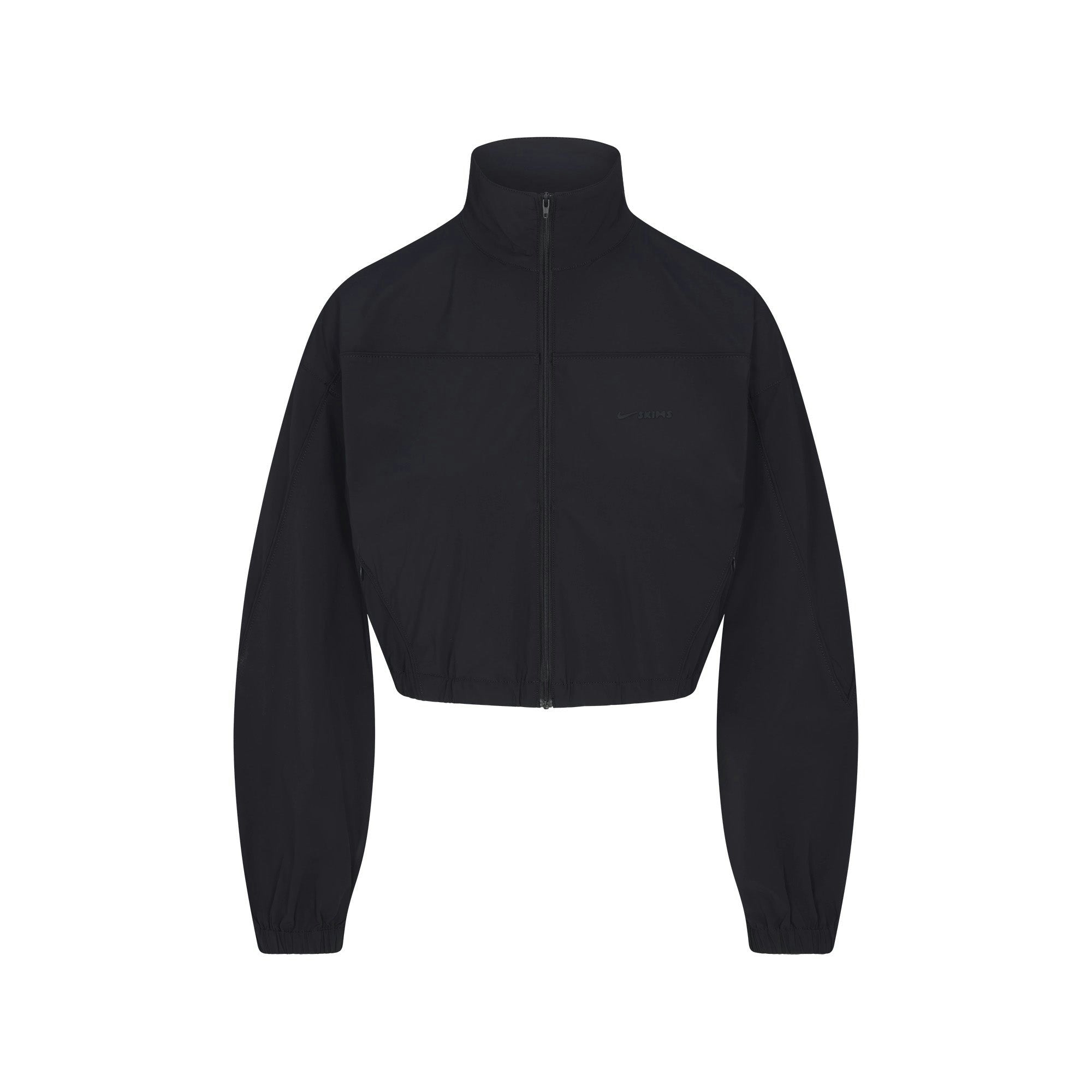 Skims Nikeskims Woven Nylon Crop Jacket Obsidian