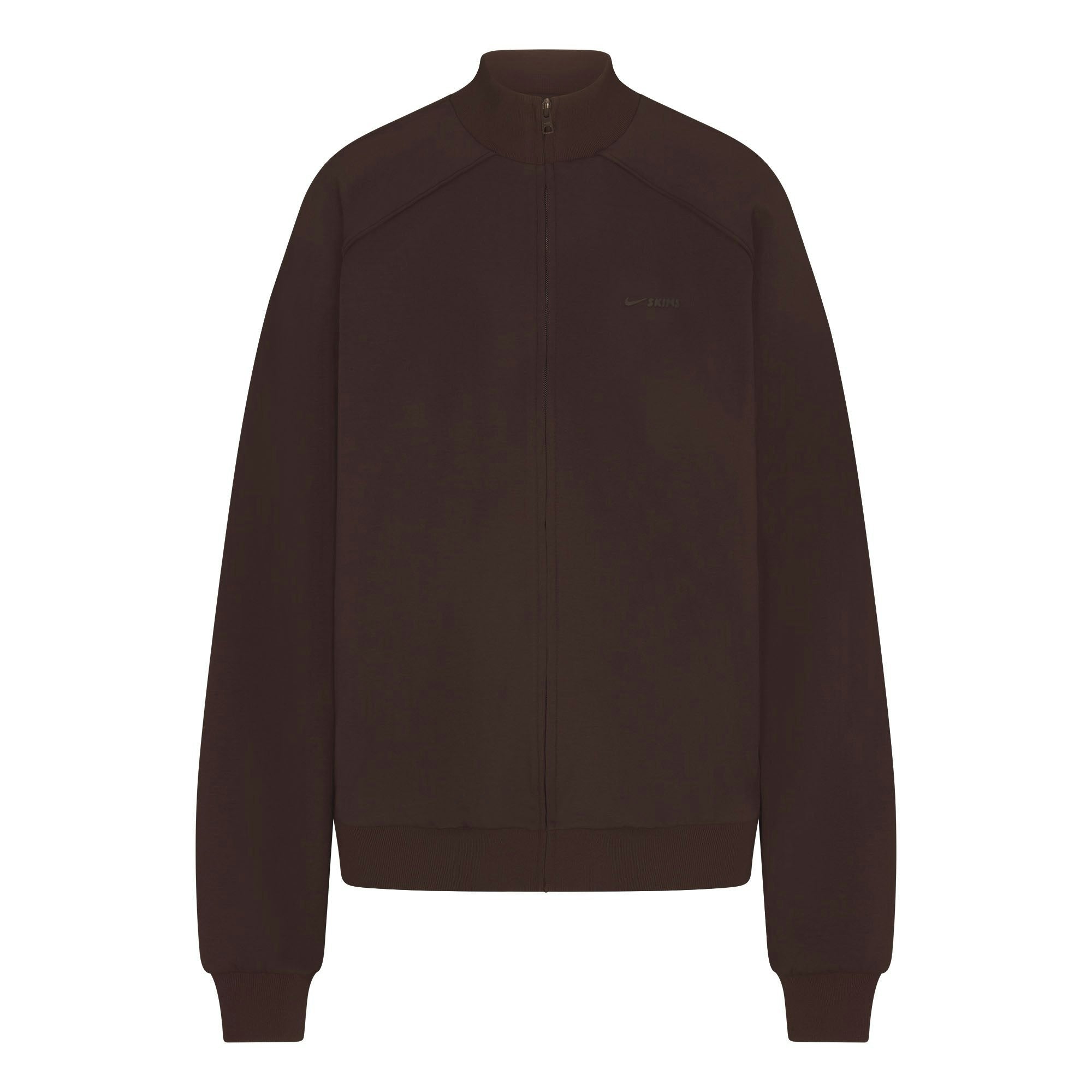 Skims Nikeskims Matte Tricot Oversized Track Jacket Dark Roast