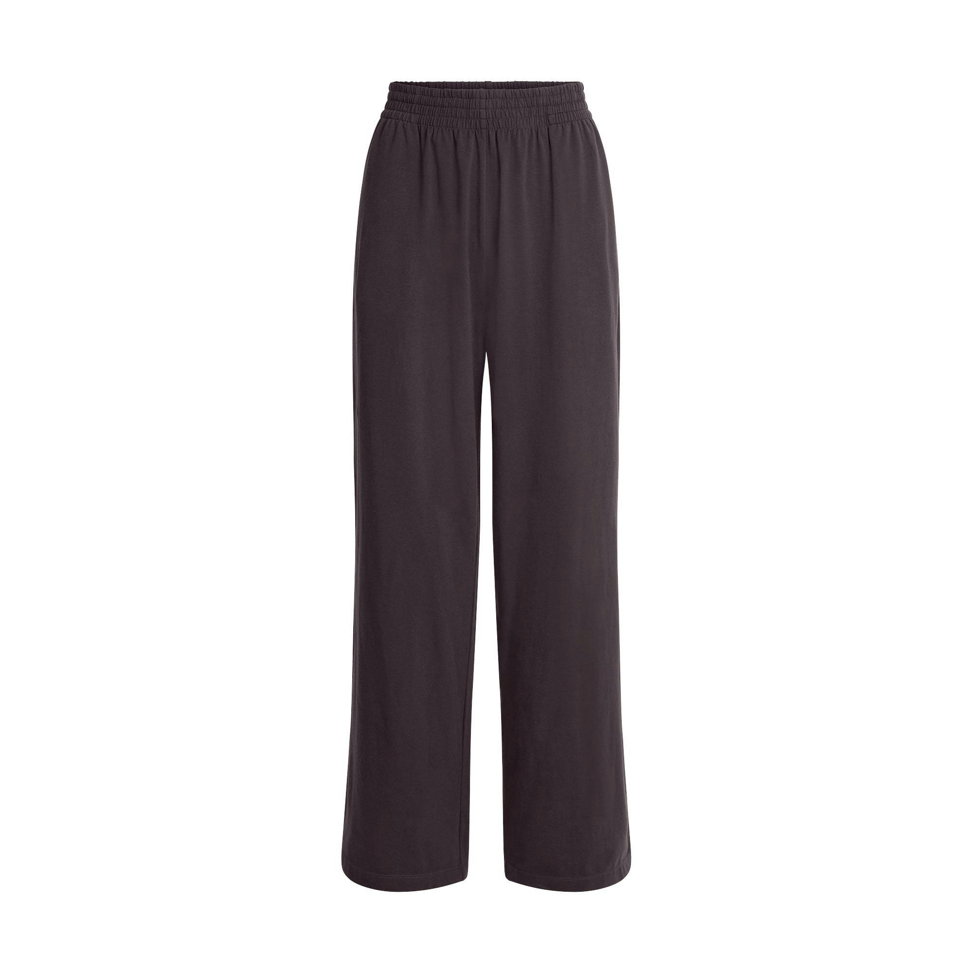 Skims Cotton Jersey Wide Leg Pant Iron
