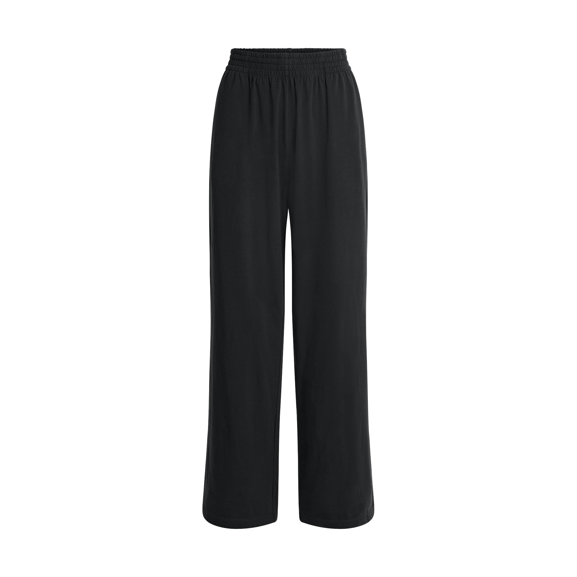 Skims Cotton Jersey Wide Leg Pant Soot