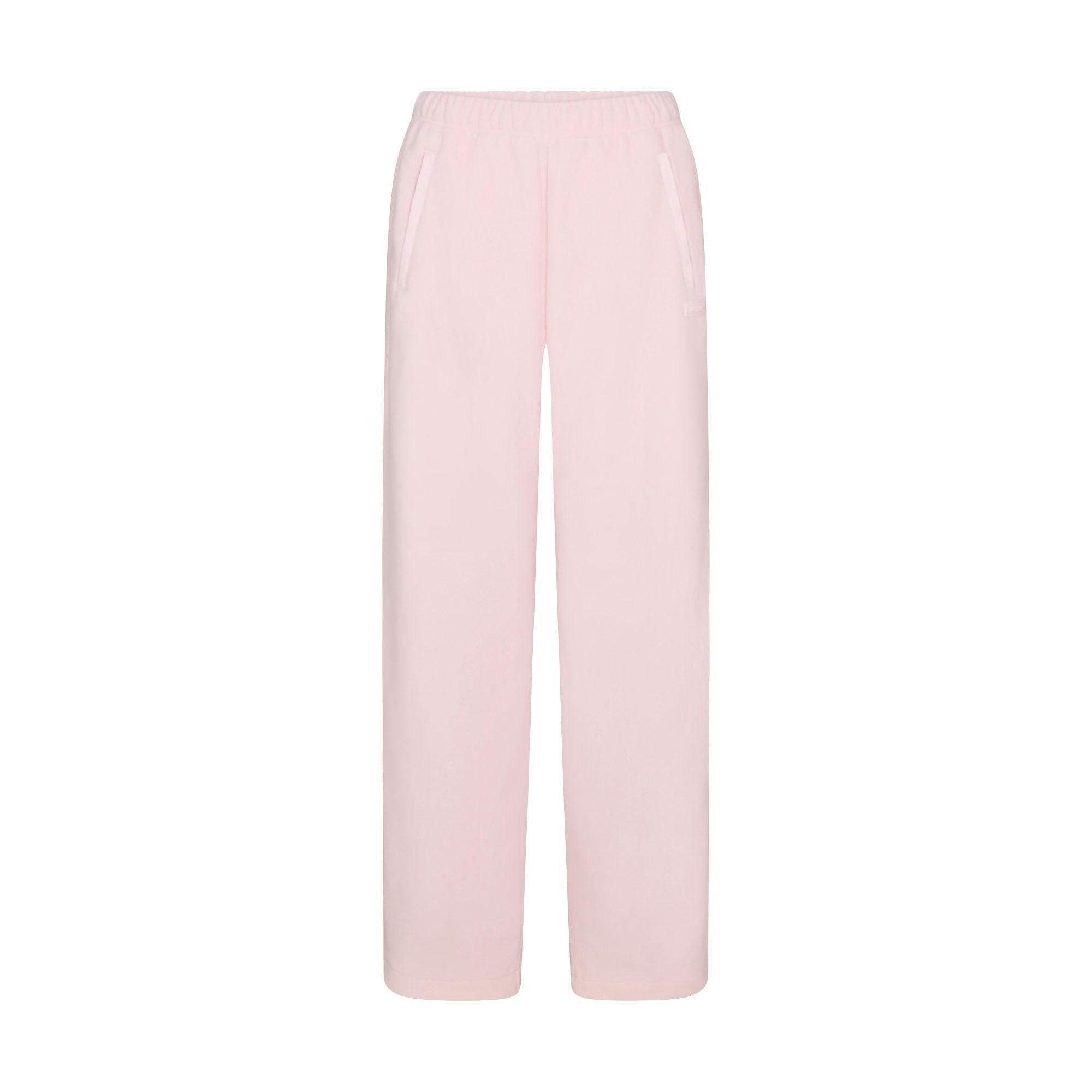Skims Outdoor Fleece Straight Leg Pant Cherry Blossom
