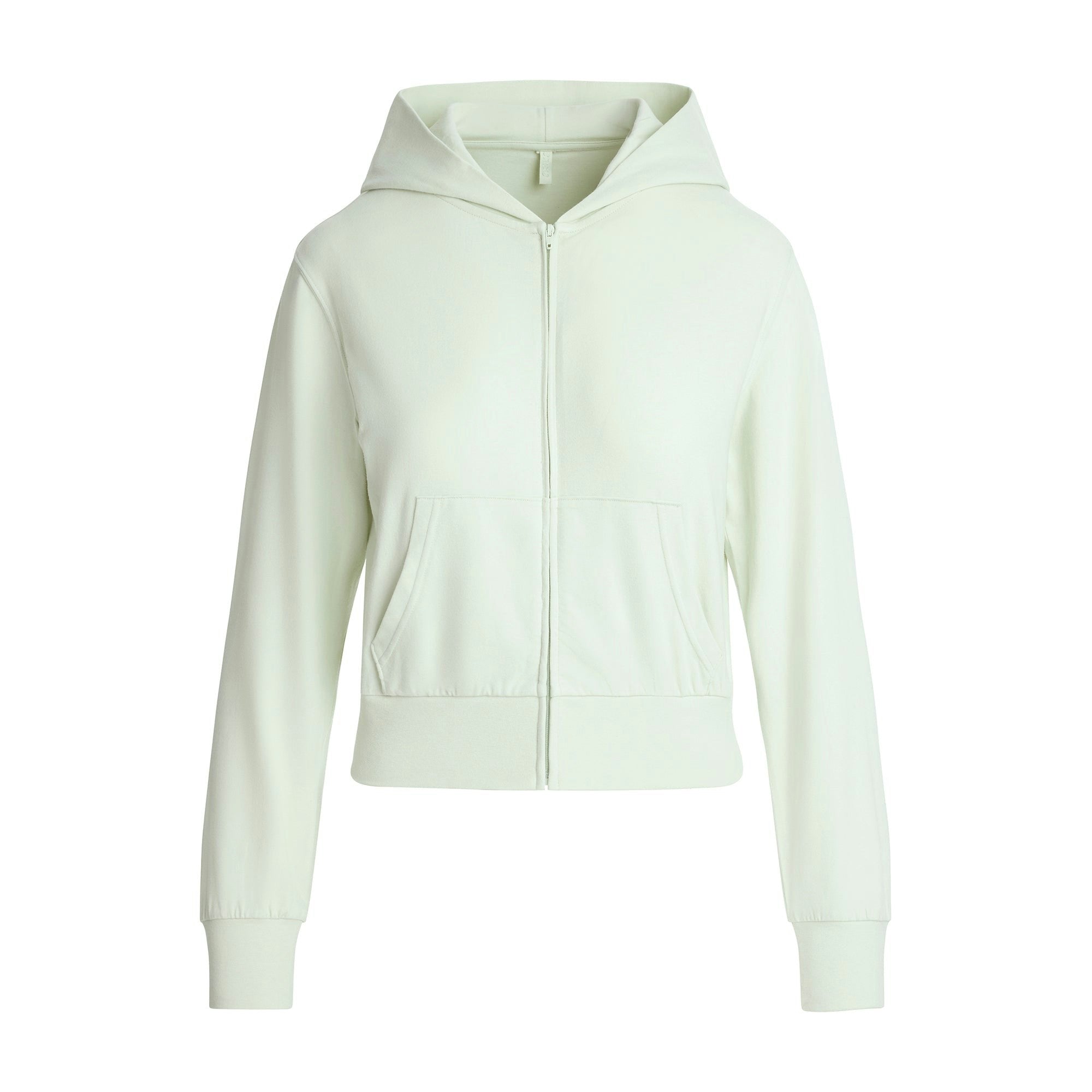 COTTON JERSEY ZIP UP HOODIE