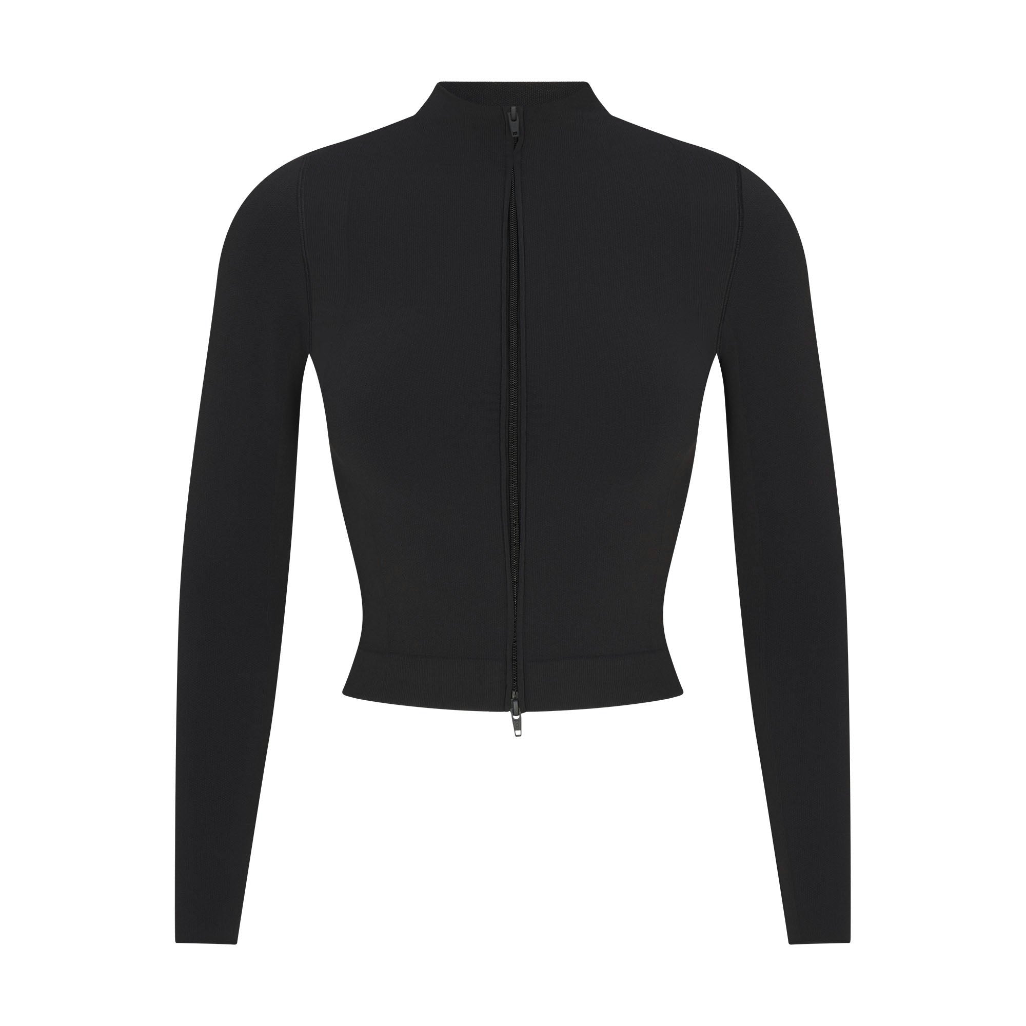 Skims Nikeskims Vintage Seamless Full Zip Jacket Obsidian