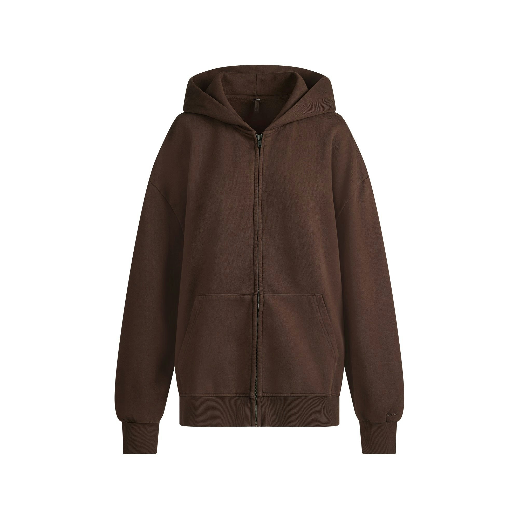 BOYFRIEND FLEECE ZIP UP HOODIE