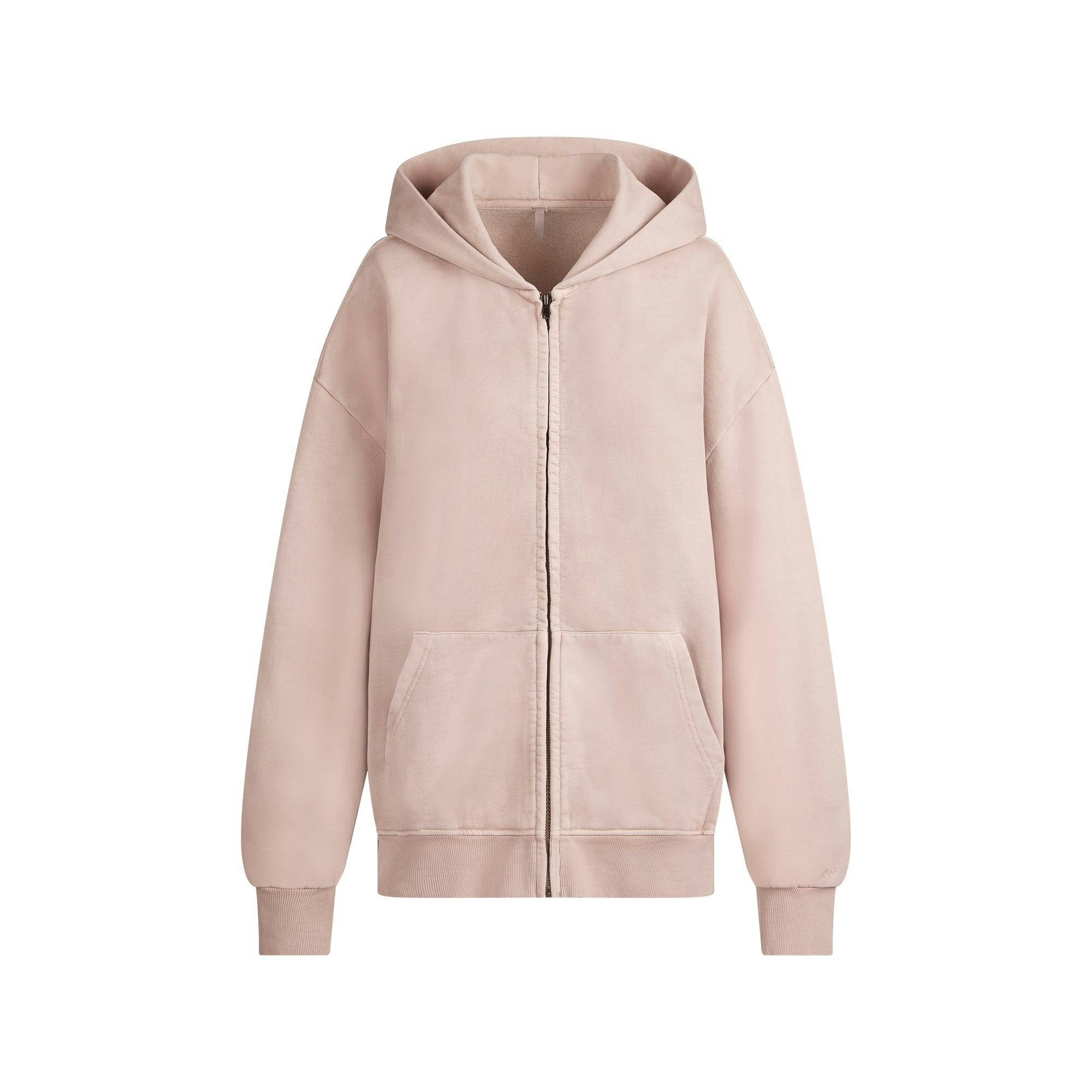 BOYFRIEND FLEECE ZIP UP HOODIE