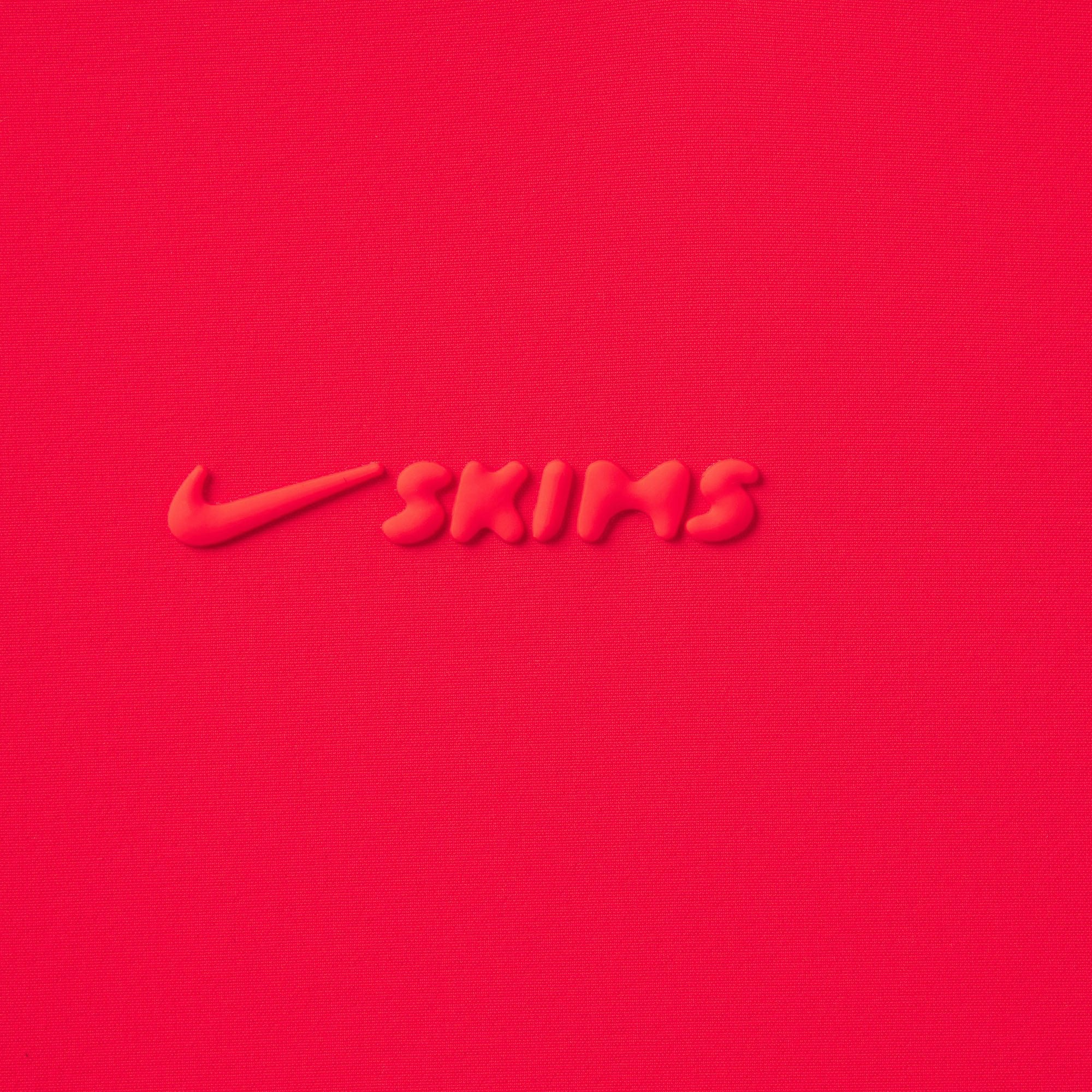 Skims Nikeskims Woven Nylon Crop Jacket Ruby