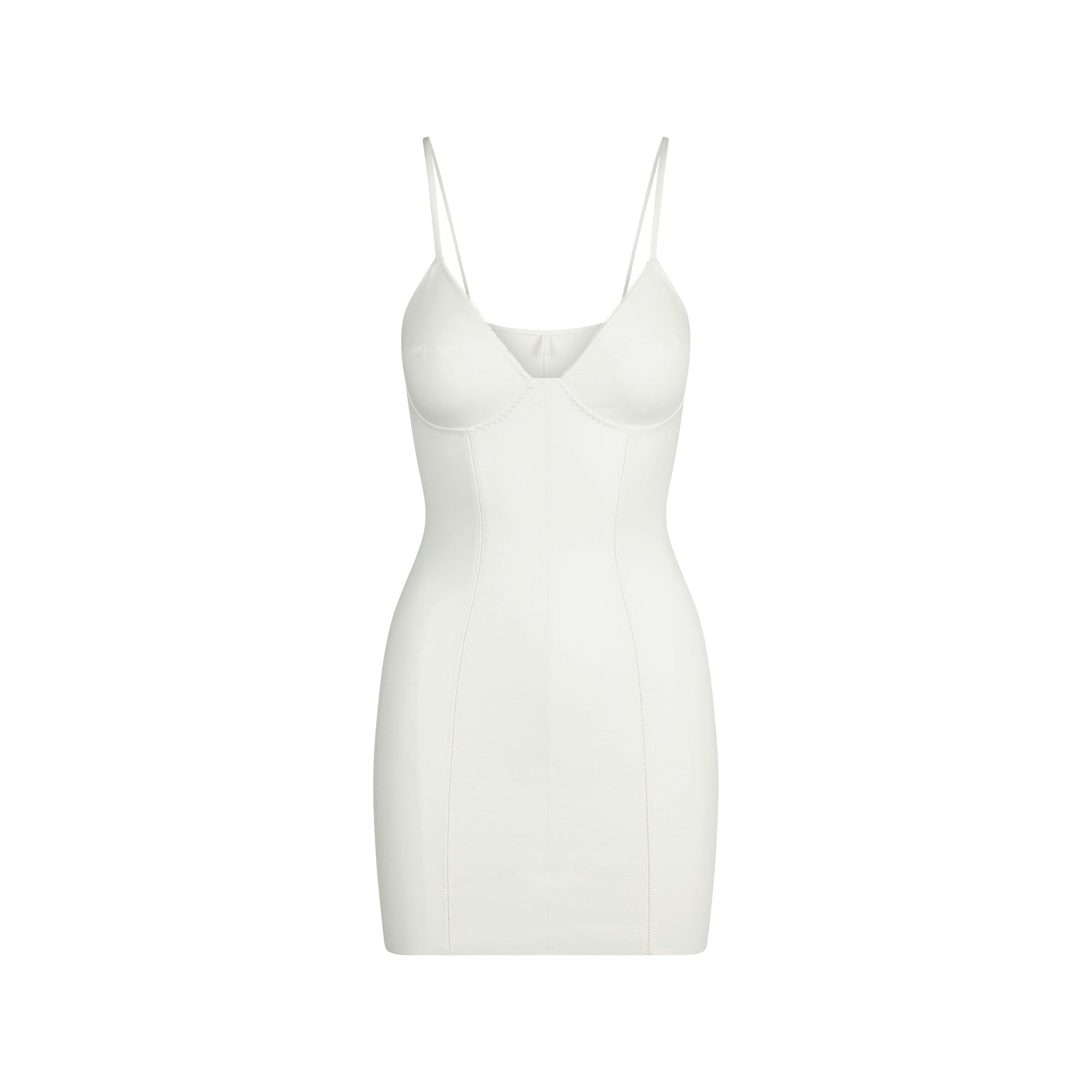 Skims Cotton Shapewear Mini Dress Marble