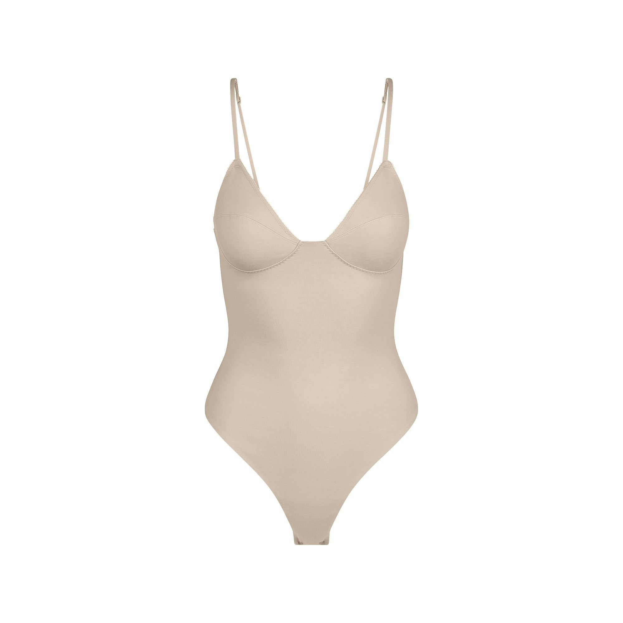 COTTON SHAPEWEAR THONG BODYSUIT