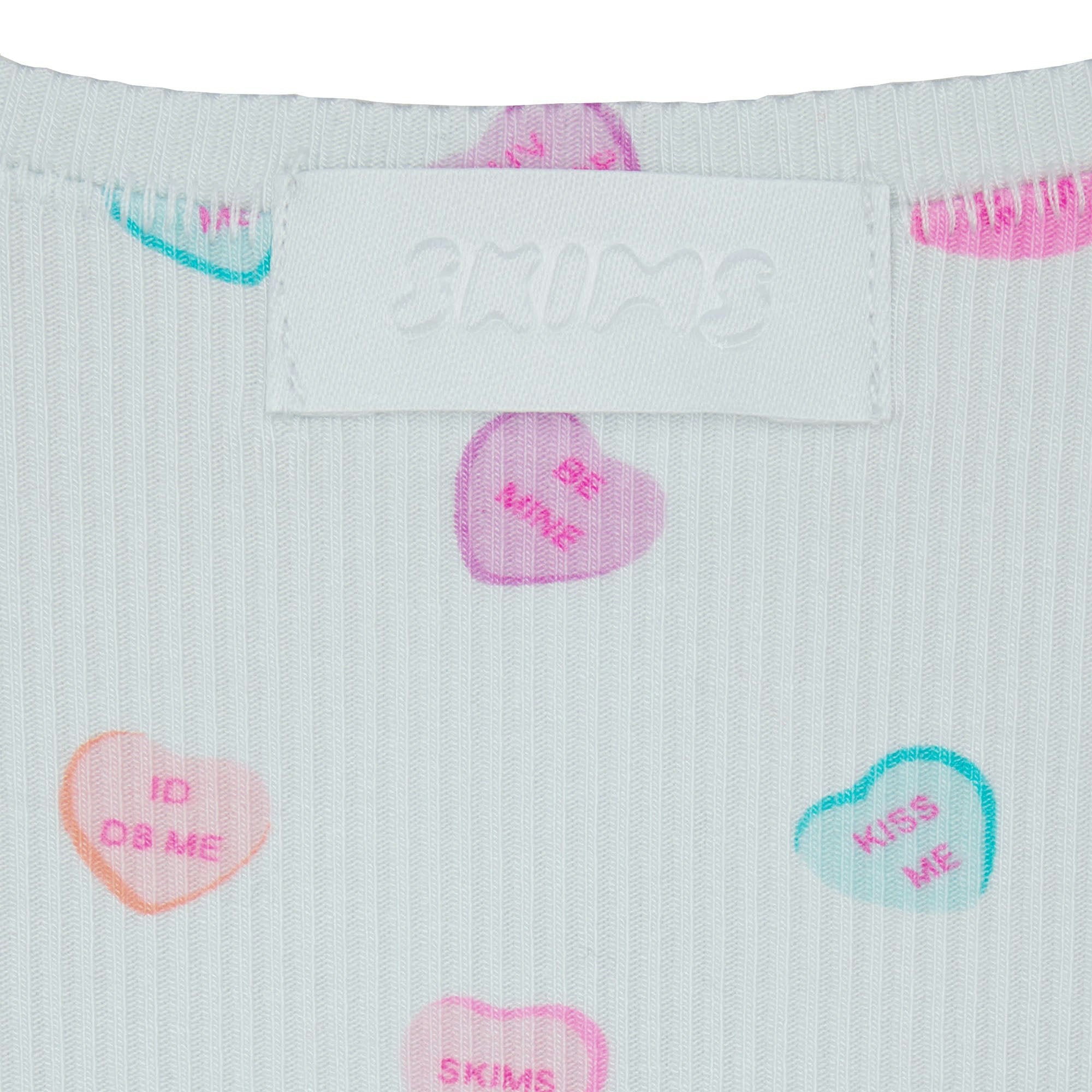 Skims Soft Lounge Tank Cloud Candy Heart Print