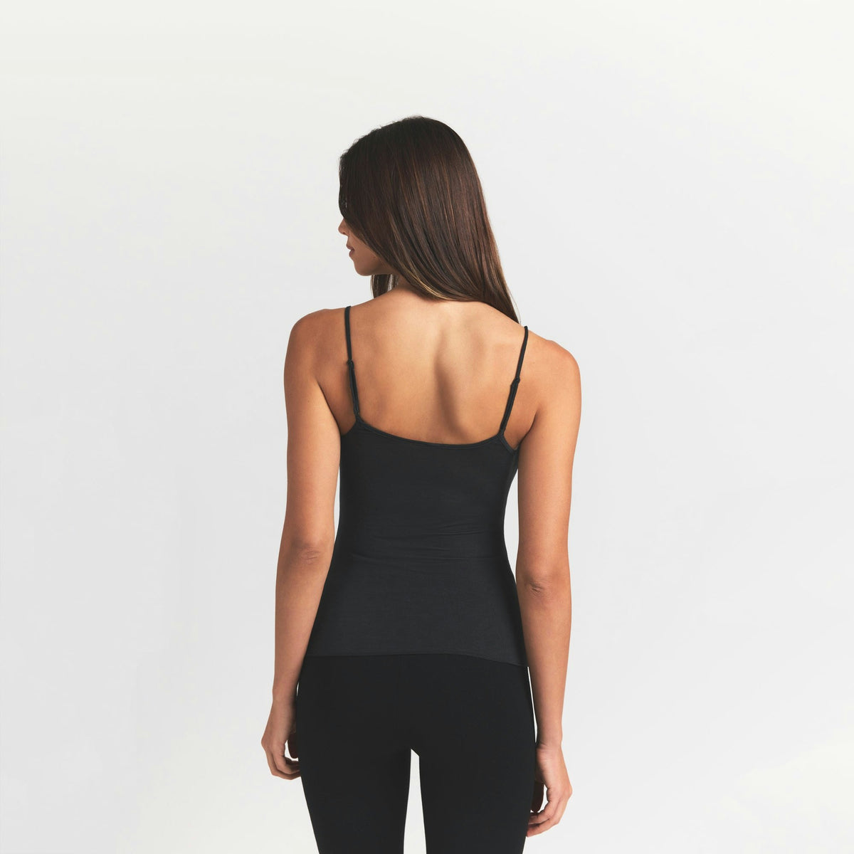 Skims Sheer Modal Lace Cami Onyx
