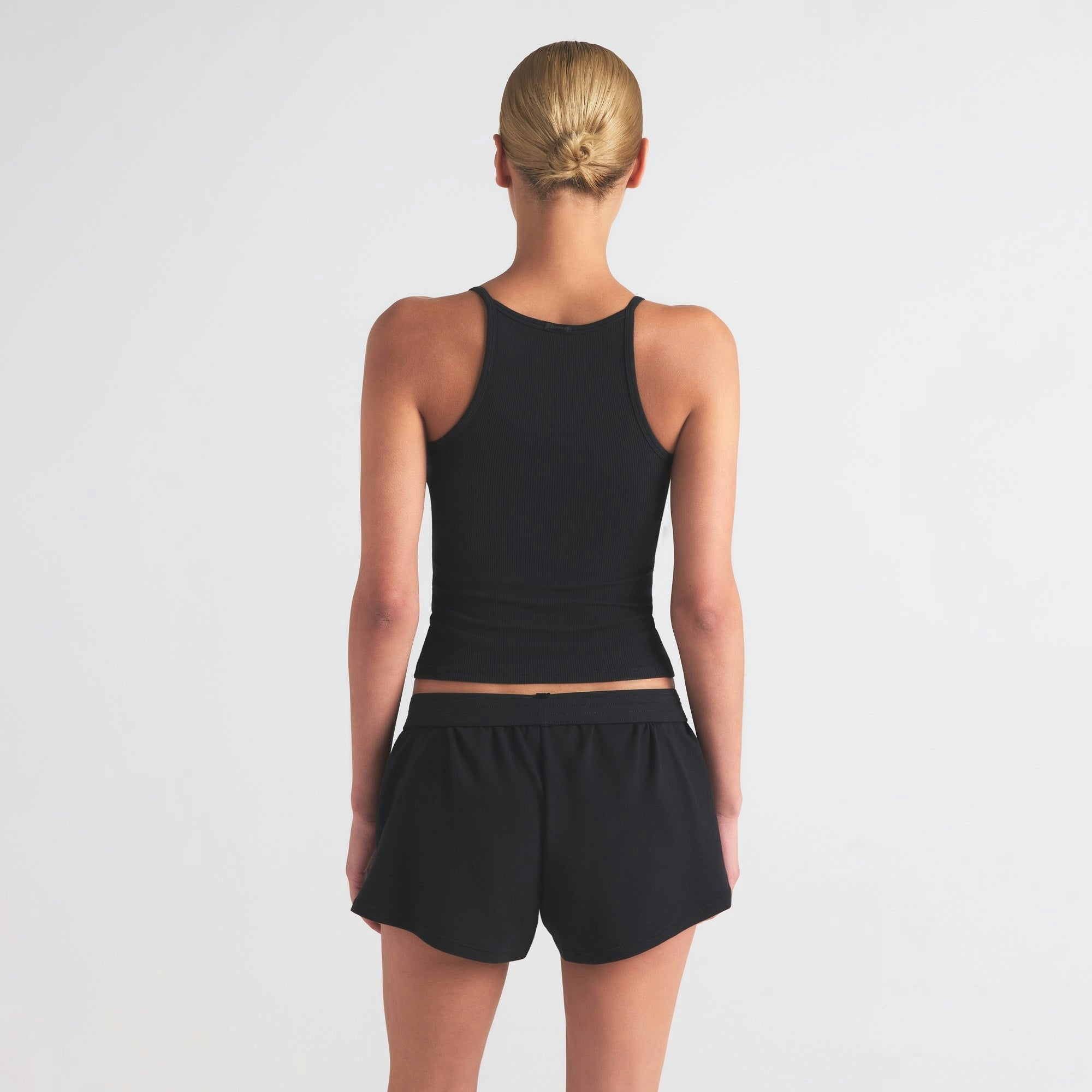 Skims Cotton Rib Long Cami Soot