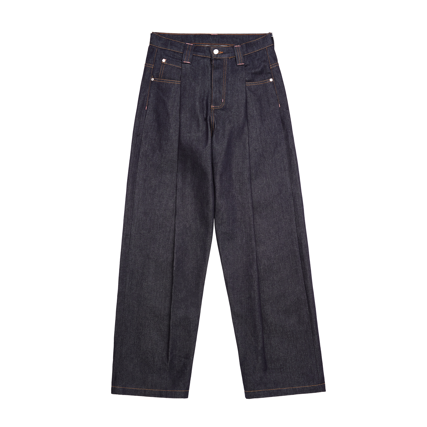 Skylrk Pleated Denim Jean Raw