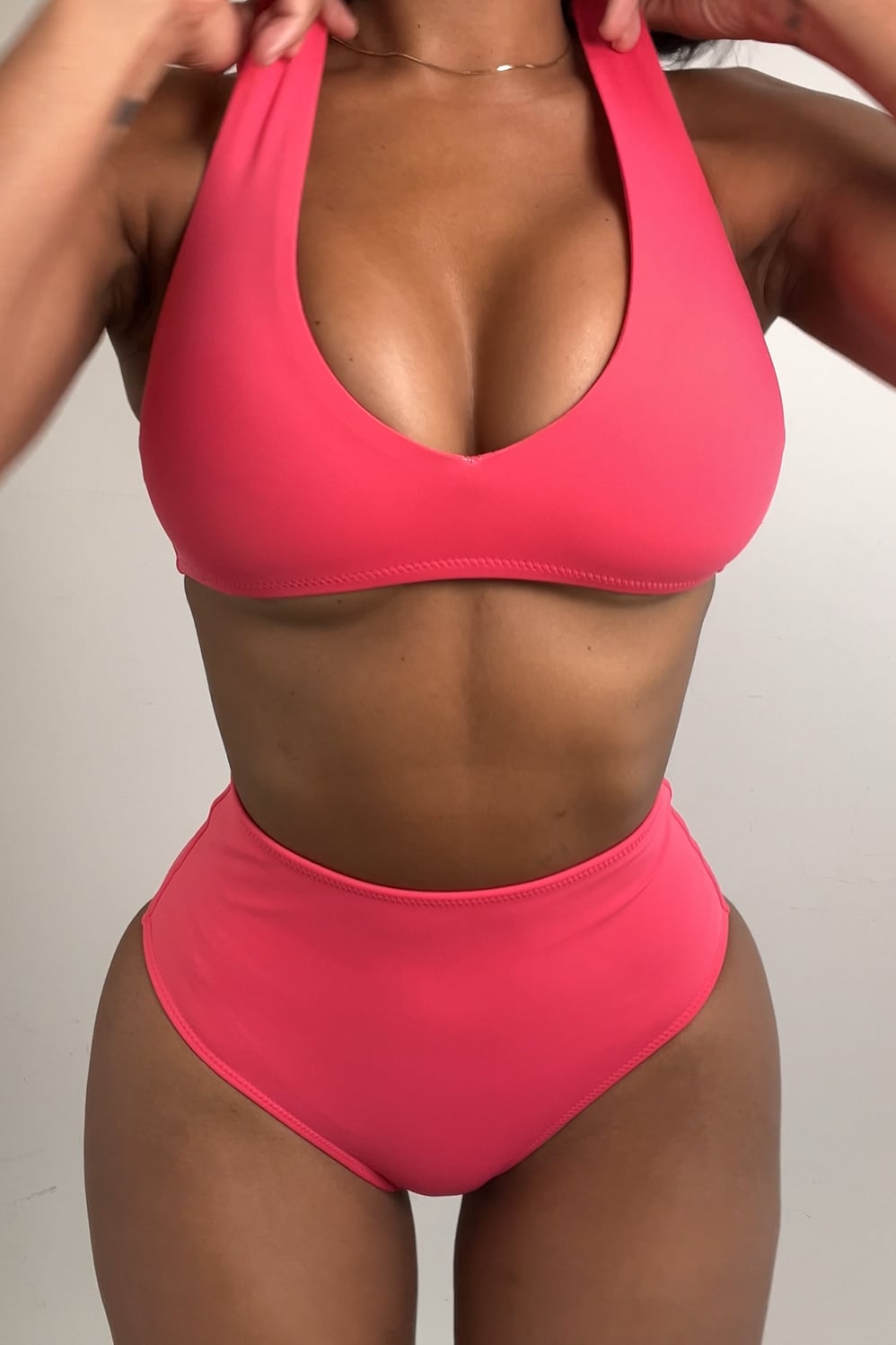 Fabletics Shaping Swim Plunge Bikini Top