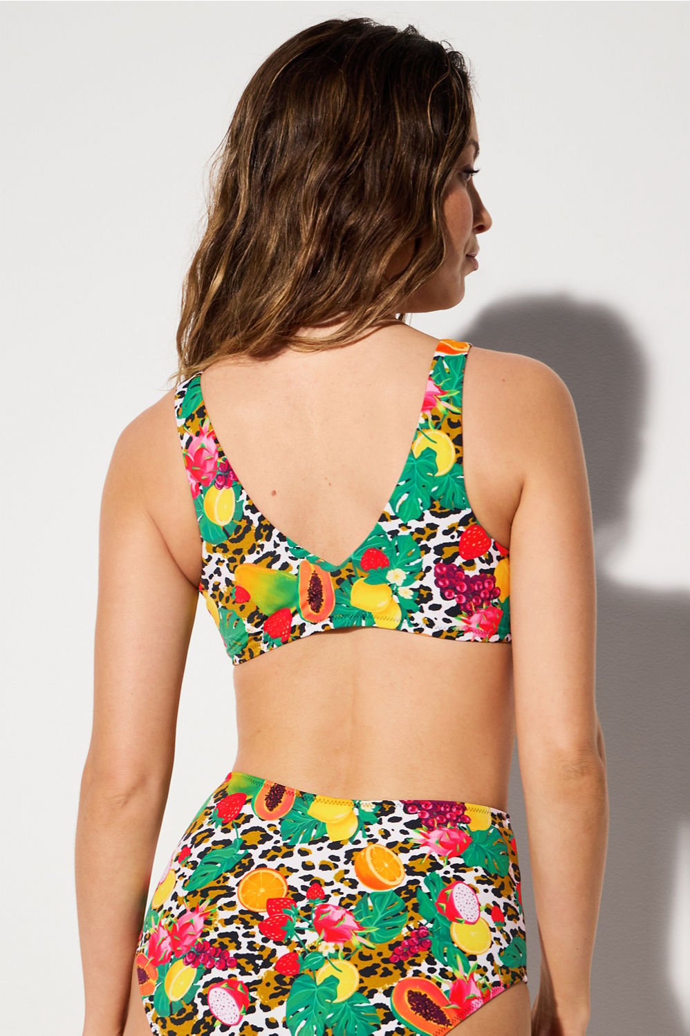 Fabletics Shaping Swim Plunge Bikini Top