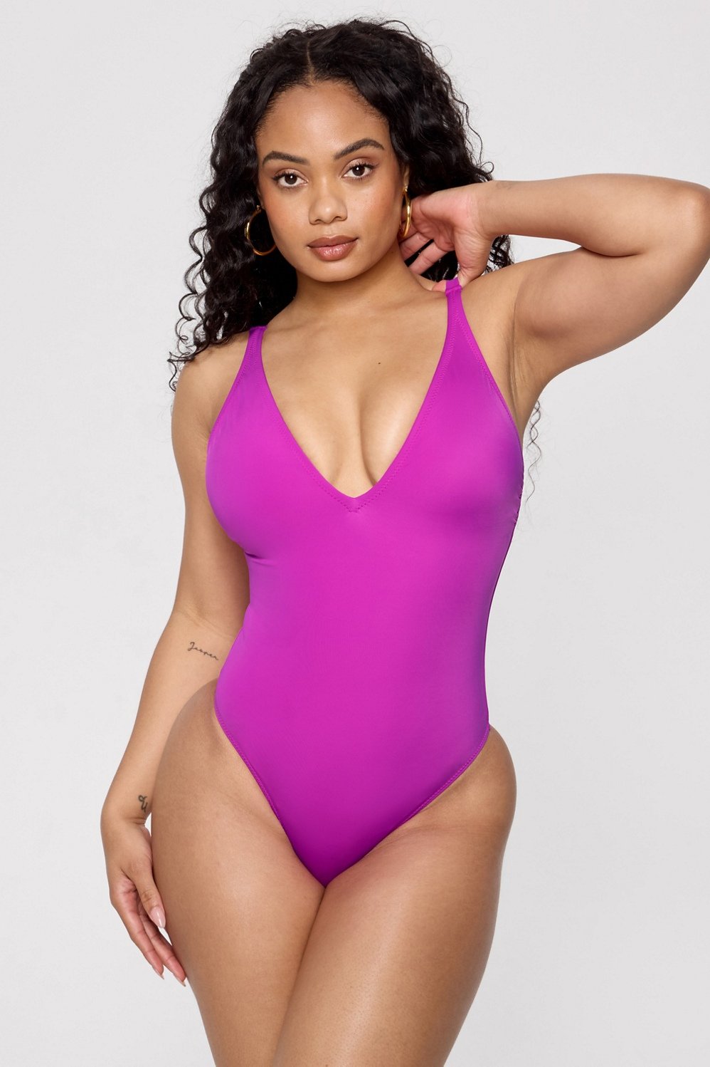 Fabletics Shaping Swim Plunge One Piece