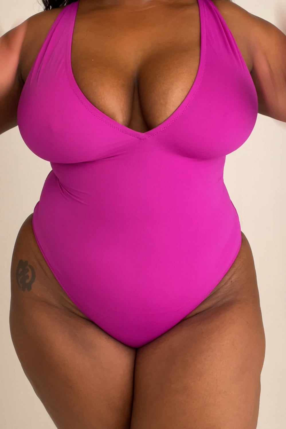 Fabletics Shaping Swim Plunge One Piece