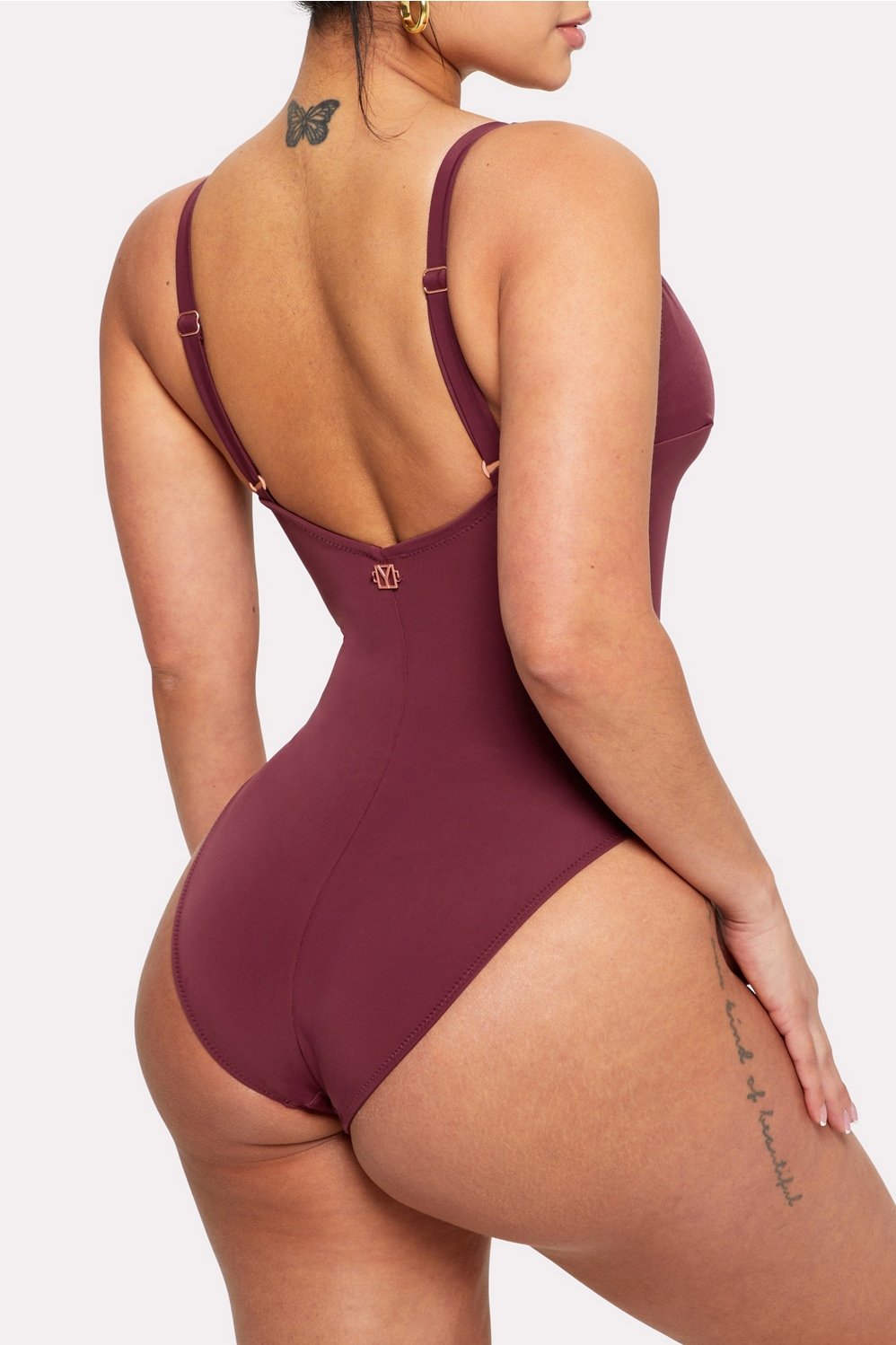 Fabletics Shaping Swim Plunge One Piece