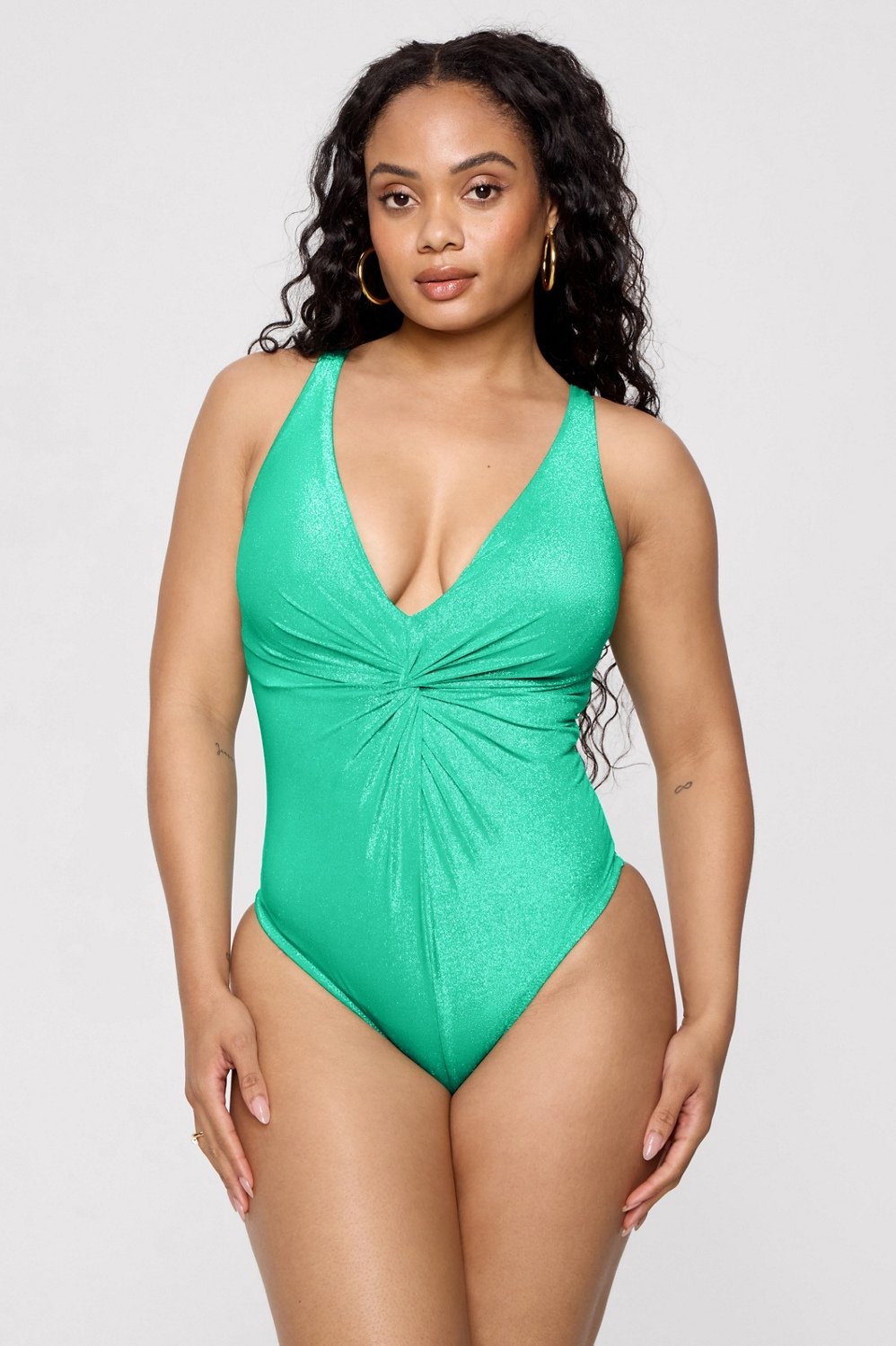 Fabletics Shaping Swim Luxe Twist Plunge One Piece