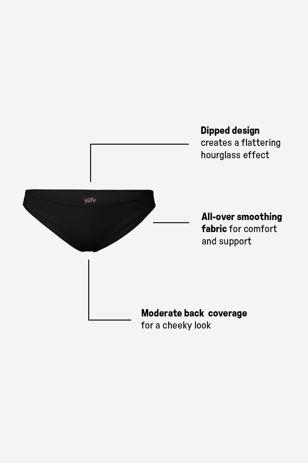 Fabletics Swim Luxe Dipped Bikini Bottom