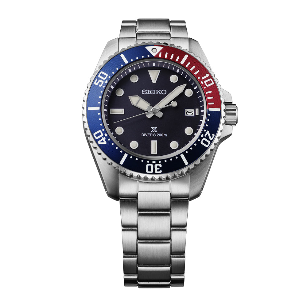 Seiko Prospex Solar DiverS In Blue-Red-Blue