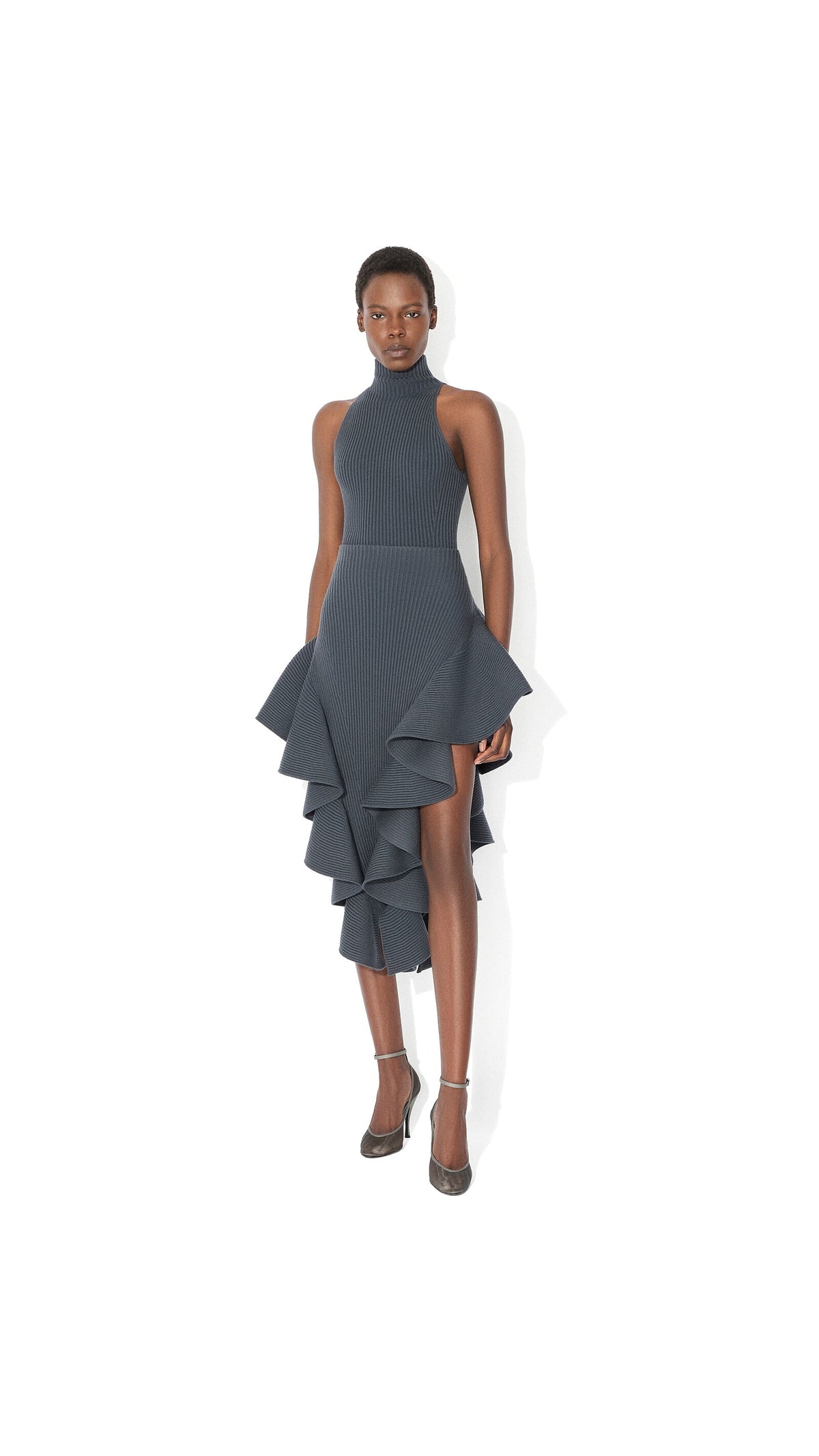 Alaïa Ribbed Halter Neck Top