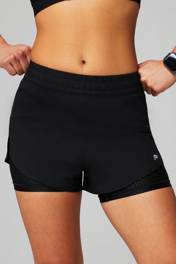 Fabletics Perforated Run 2" Short