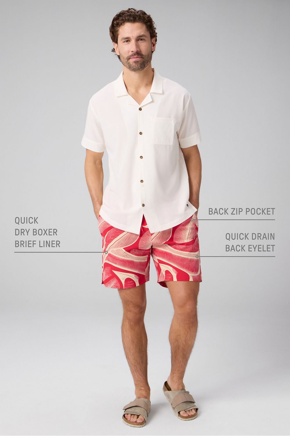 Fabletics The Swim Trunk 7in