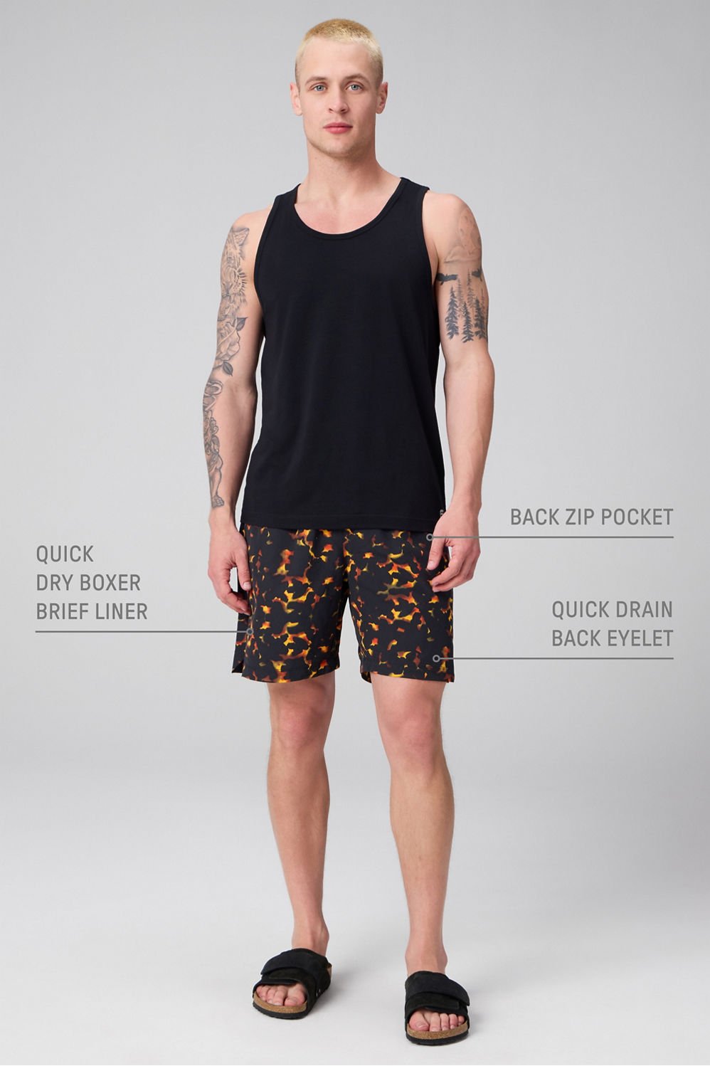 Fabletics The Swim Trunk 7in