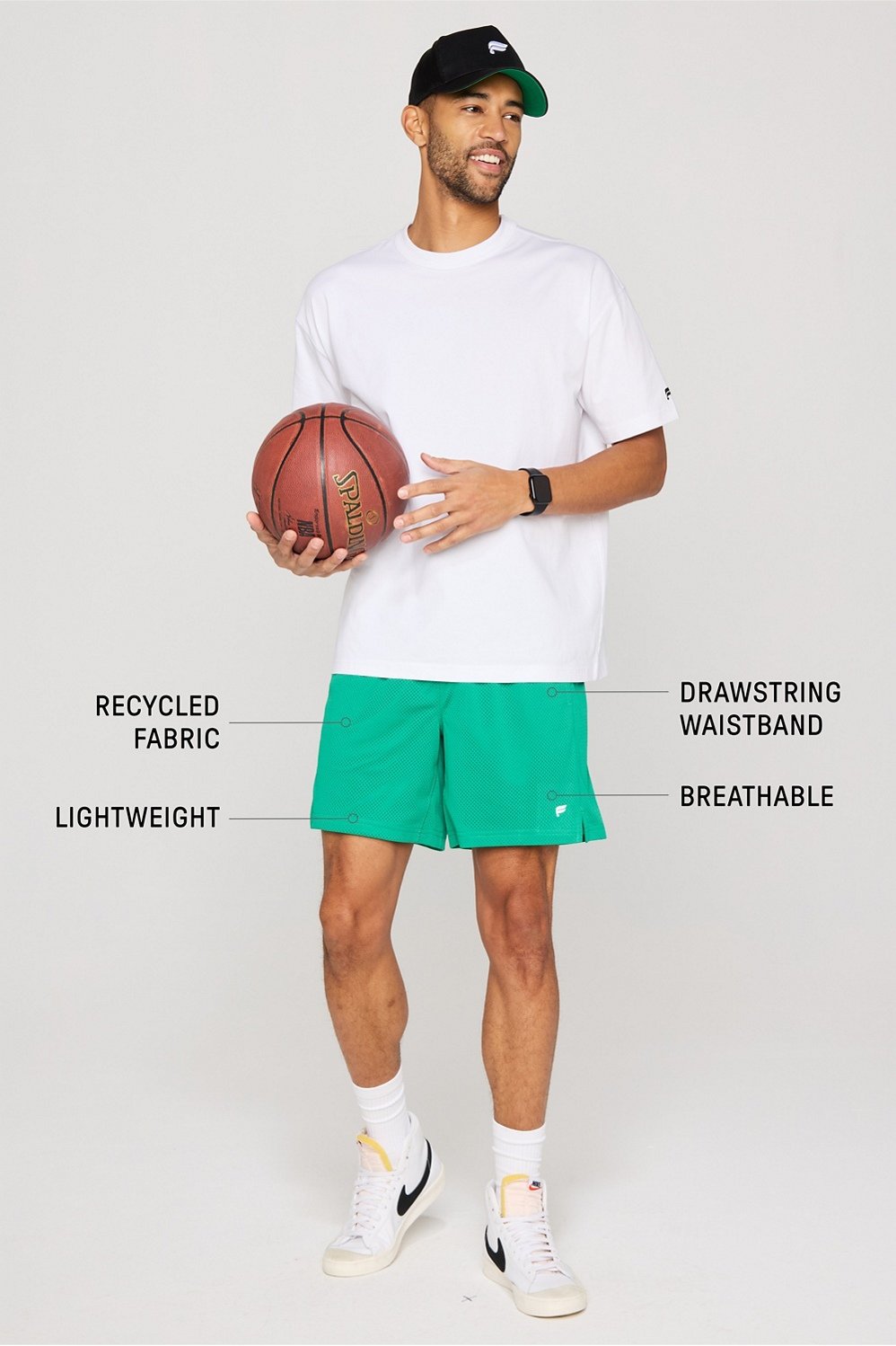 Fabletics The Essential Rec Mesh Short
