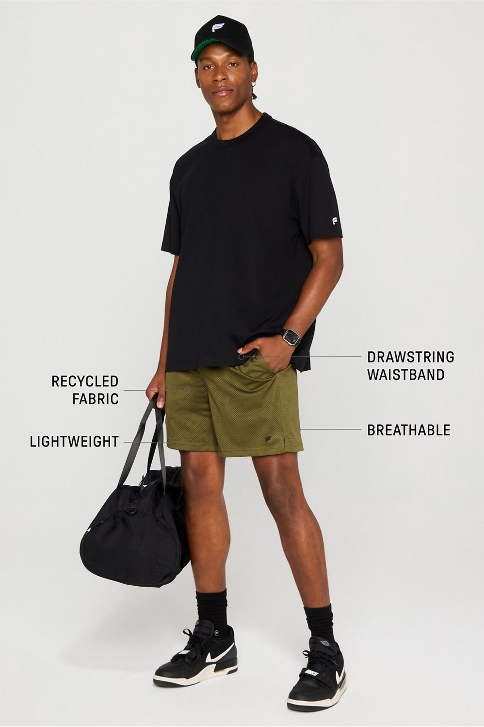 Fabletics The Essential Rec Mesh Short