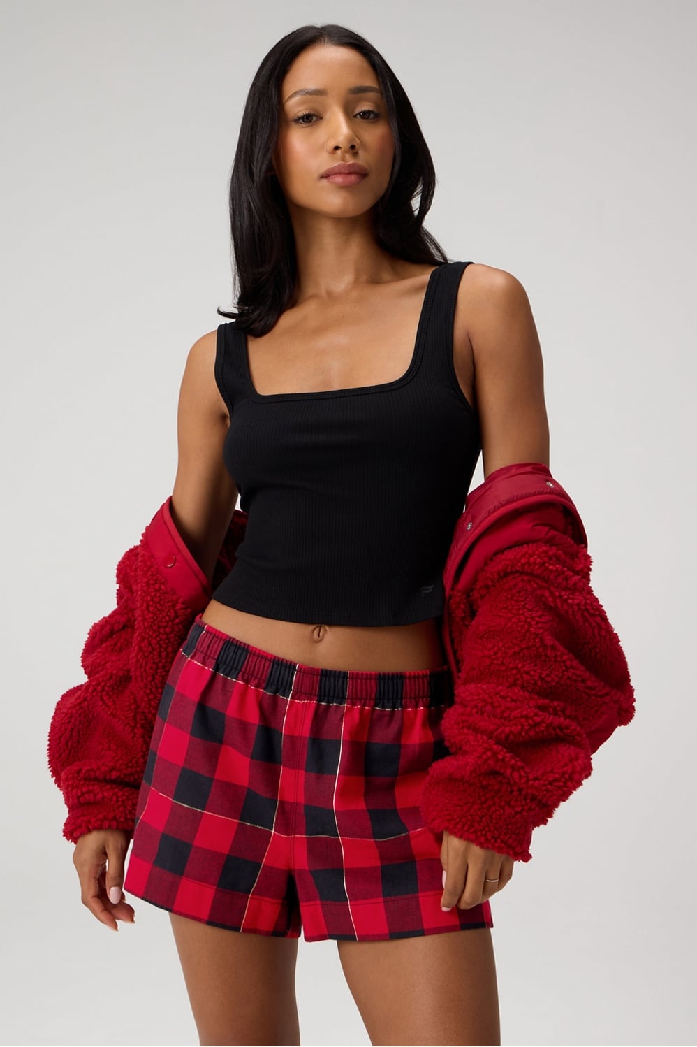 Fabletics Dream Flannel Boxer Short