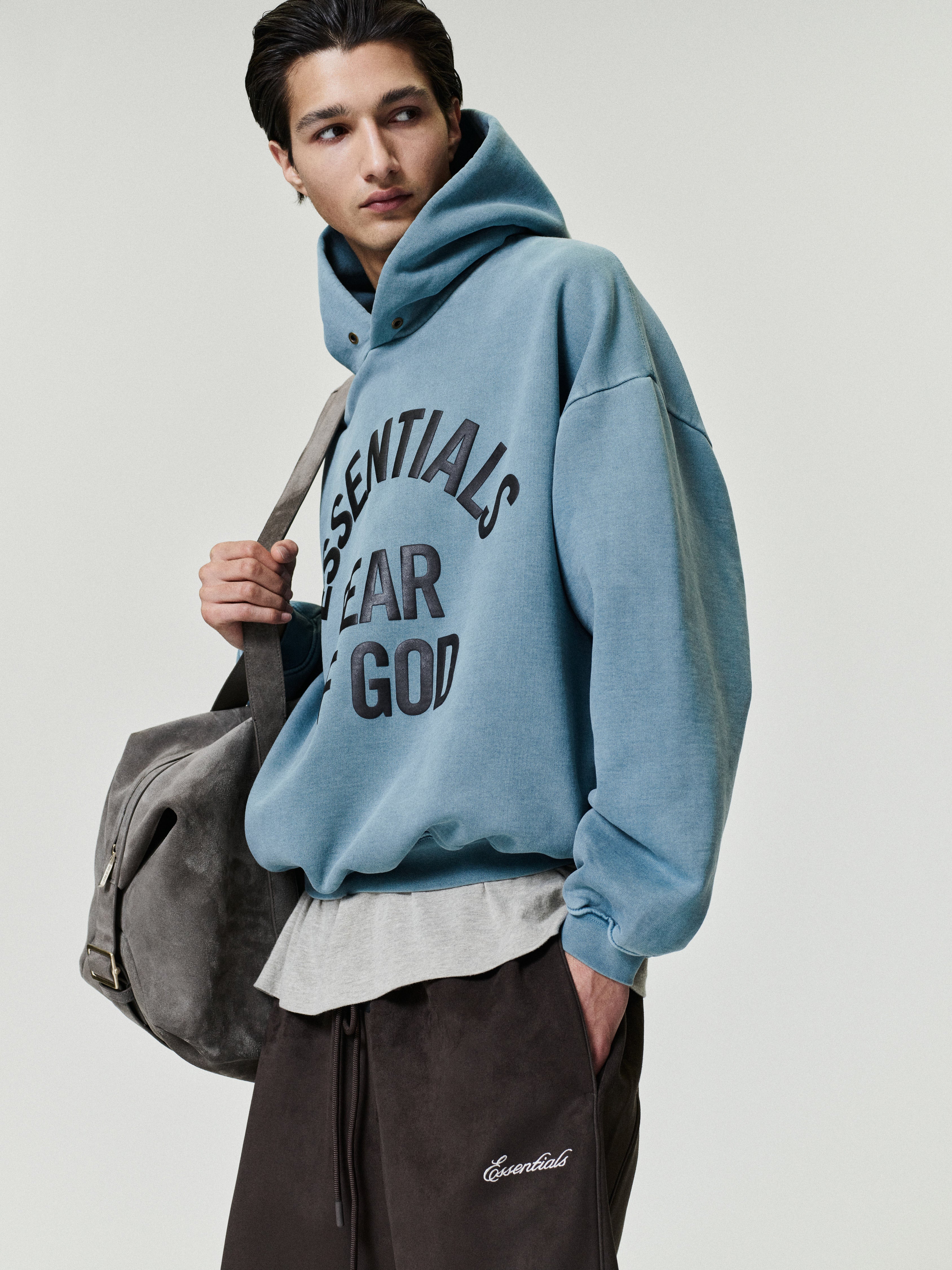Essentials Campus 90S Hoodie Faded Coastal