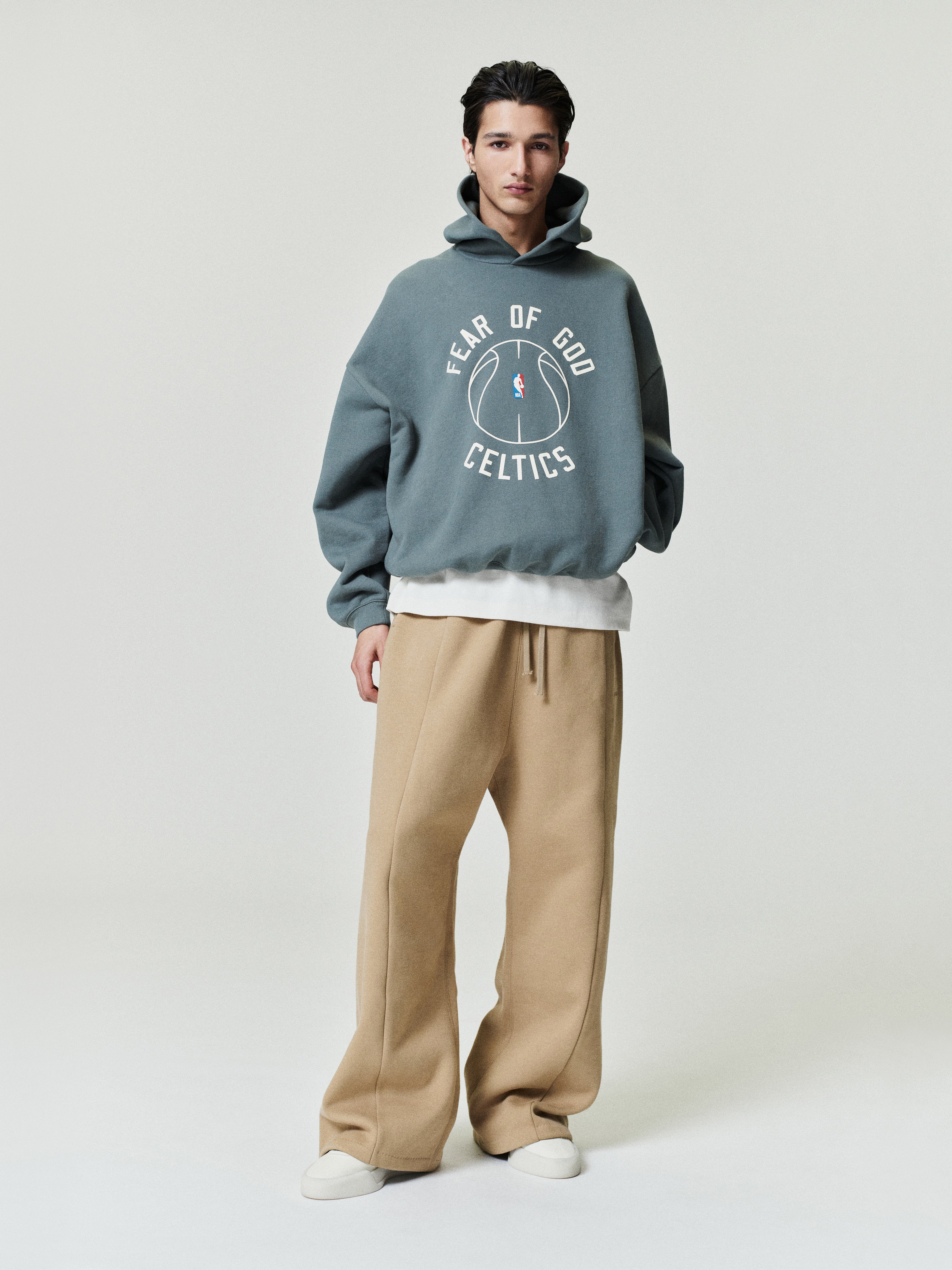 Essentials Celtics X Barkley Hendricks 90S Hoodie Balsam Green