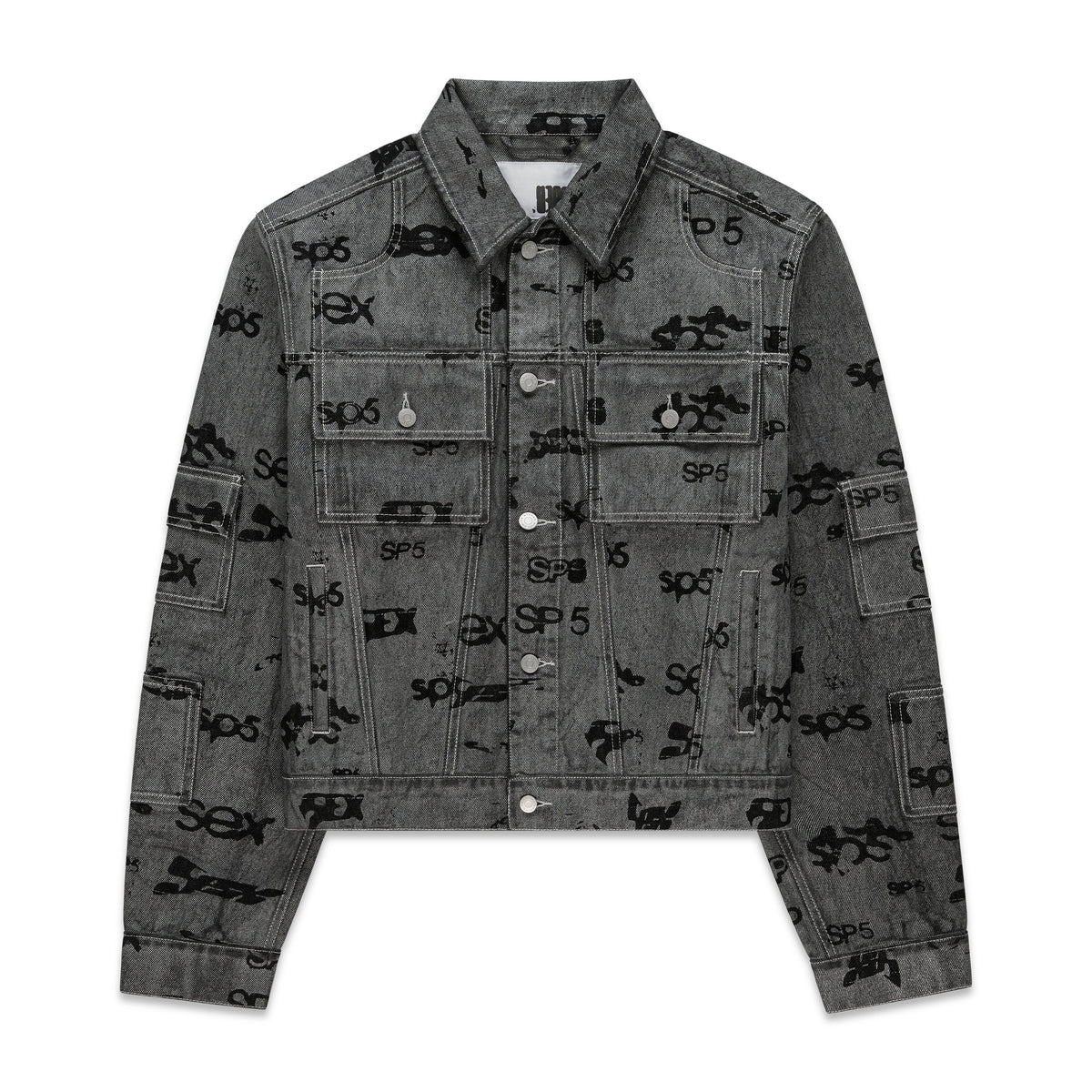 Sp5der SEX AOP FOIL Trucker Jacket